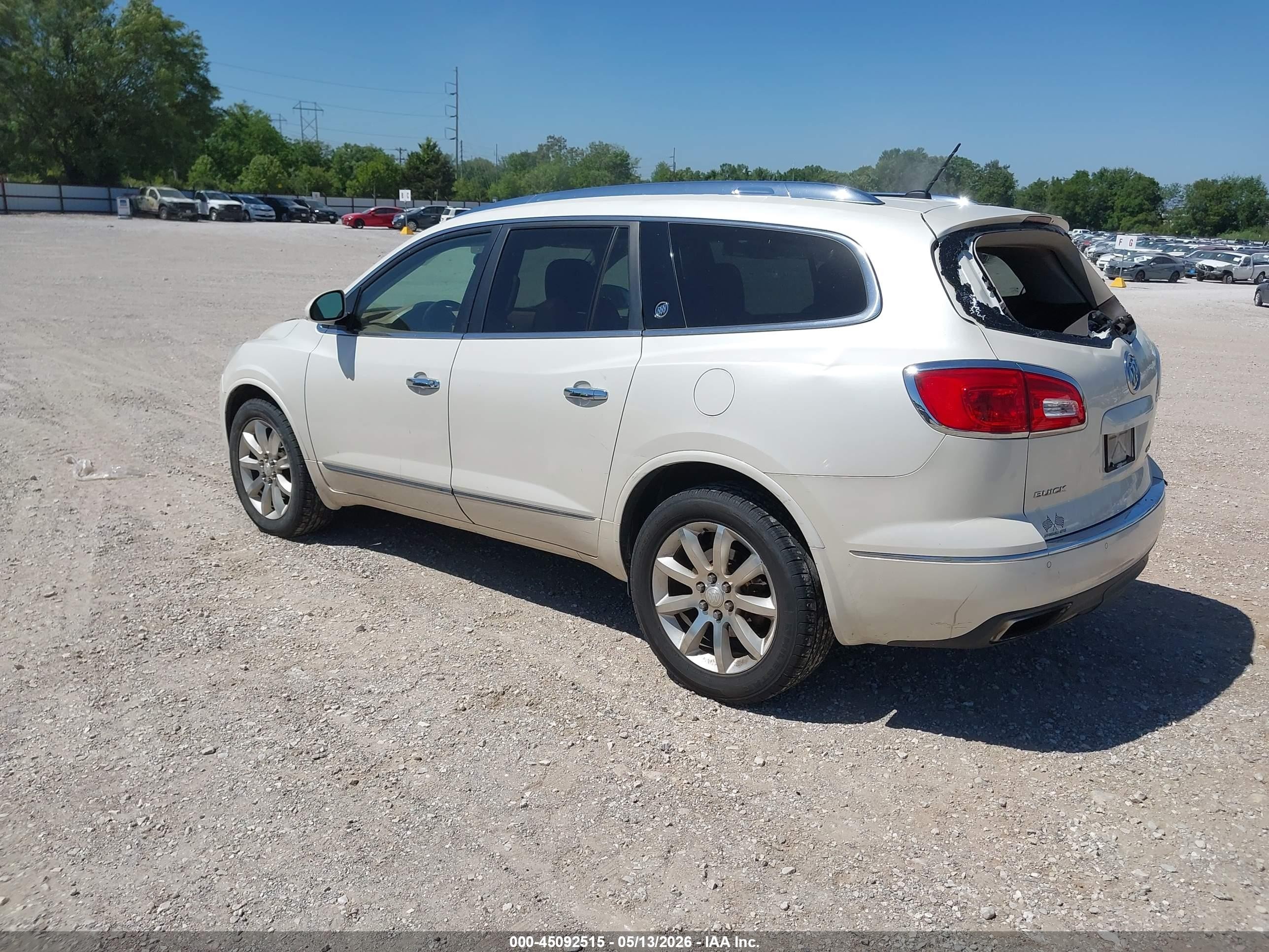 2015 Buick Enclave Premium White vin: 5GAKVCKD7FJ134018