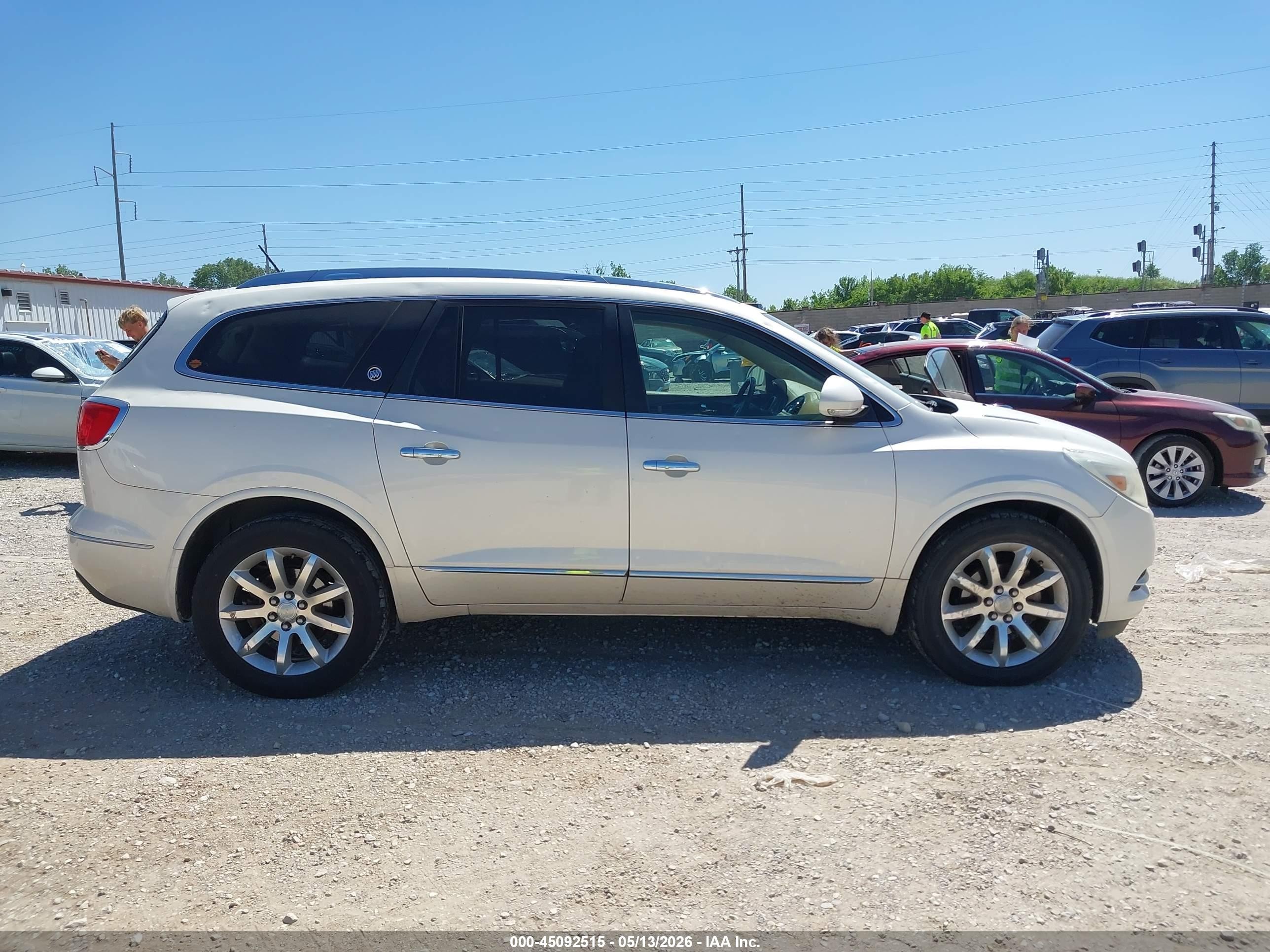 2015 Buick Enclave Premium White vin: 5GAKVCKD7FJ134018