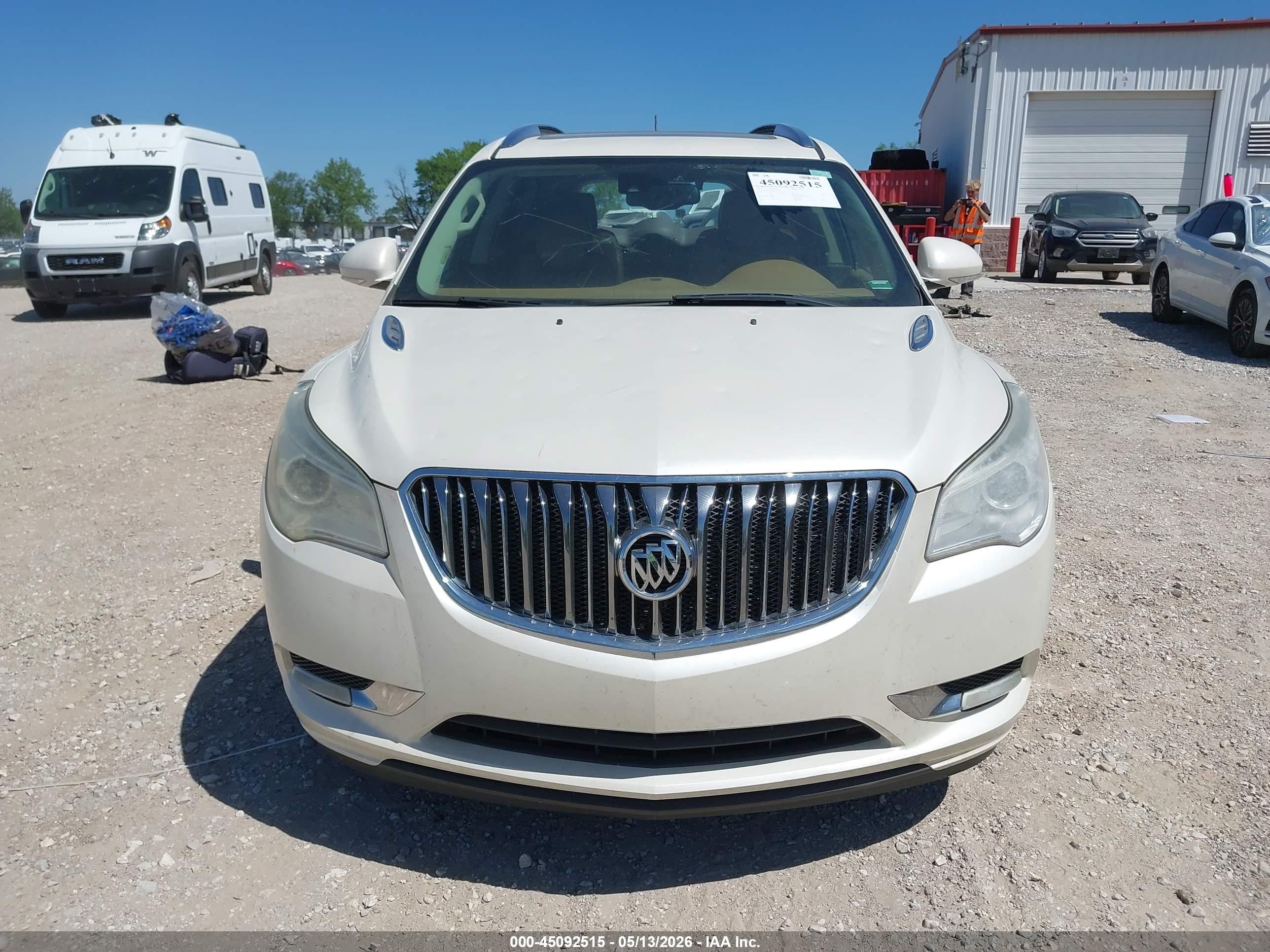 2015 Buick Enclave Premium White vin: 5GAKVCKD7FJ134018