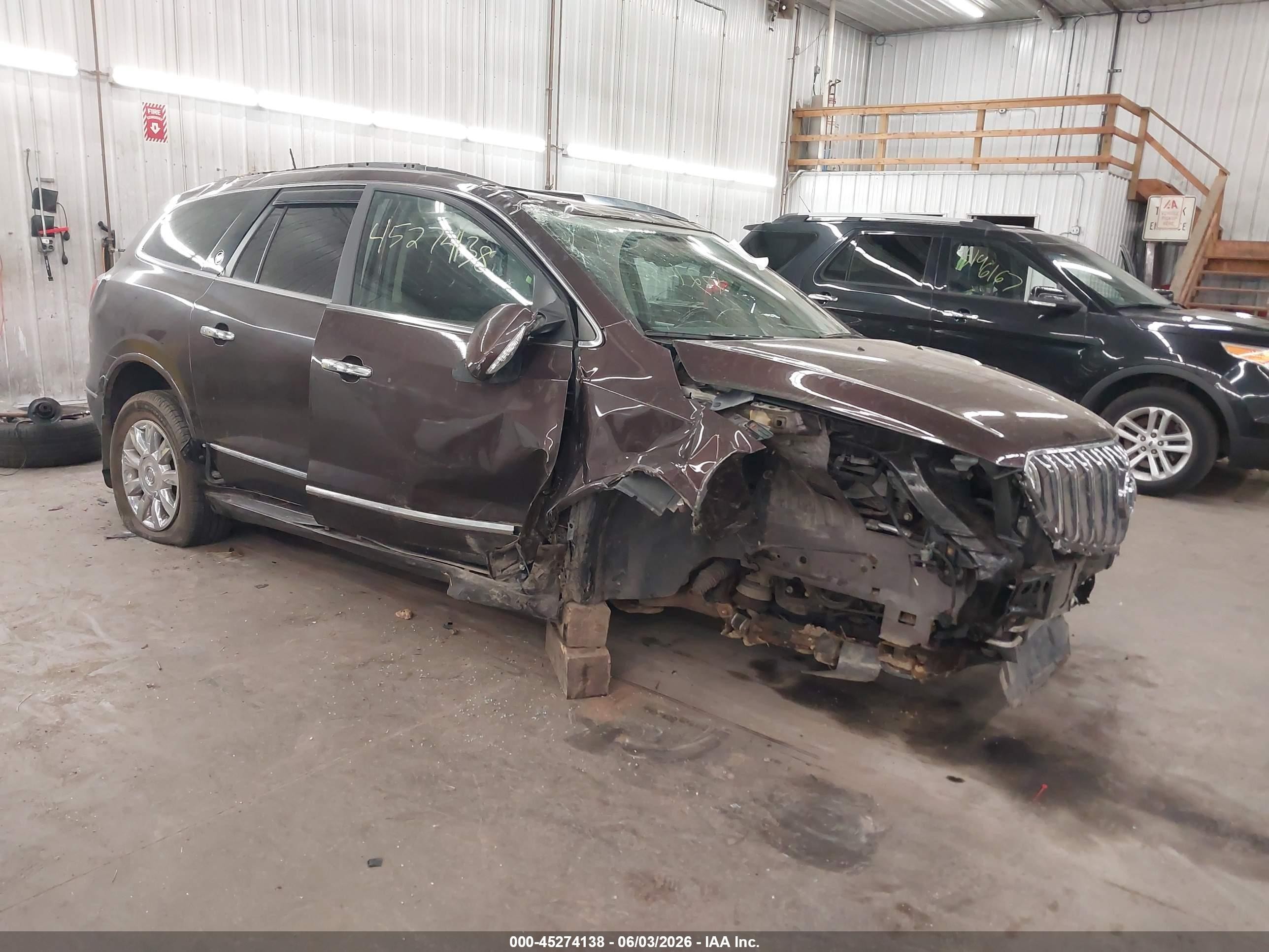 2015 Buick Enclave Premium Brown vin: 5GAKVCKD7FJ227752