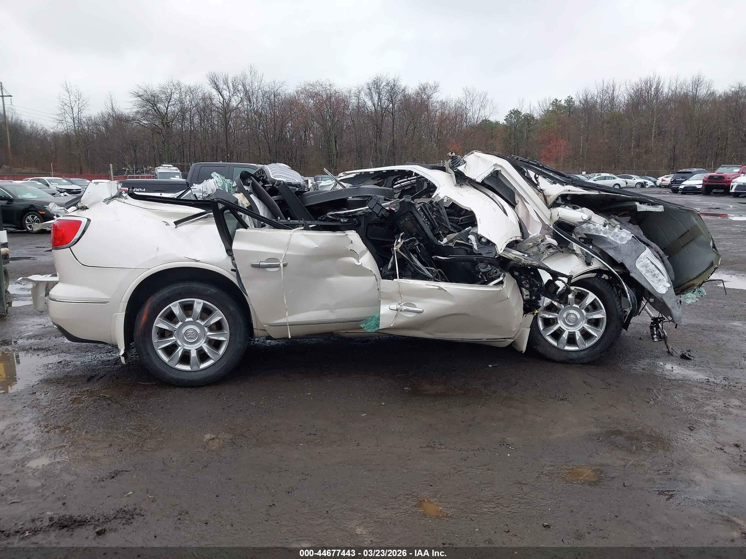 2015 Buick Enclave Premium White vin: 5GAKVCKD7FJ286767