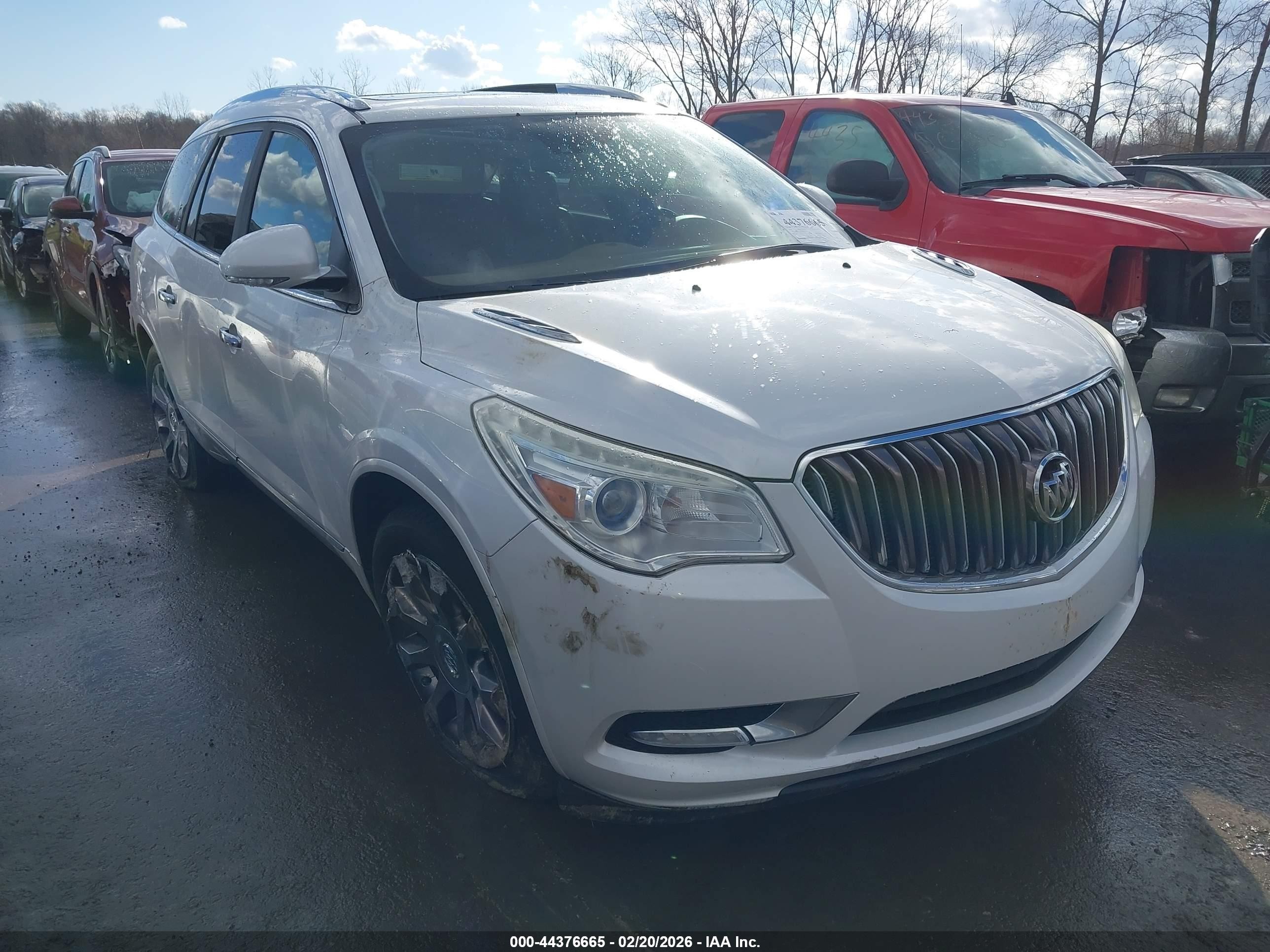 2016 Buick Enclave Premium White vin: 5GAKVCKD7GJ296989