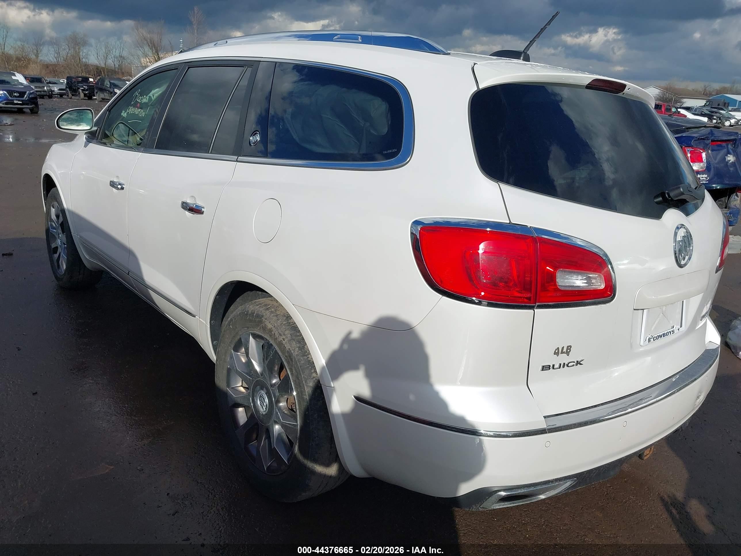 2016 Buick Enclave Premium White vin: 5GAKVCKD7GJ296989