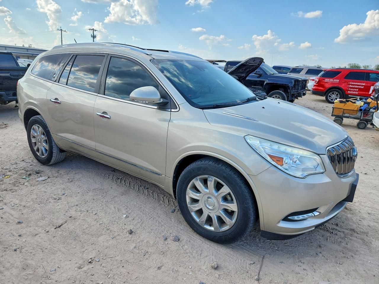 2017 Buick Enclave Beige vin: 5GAKVCKD7HJ266604