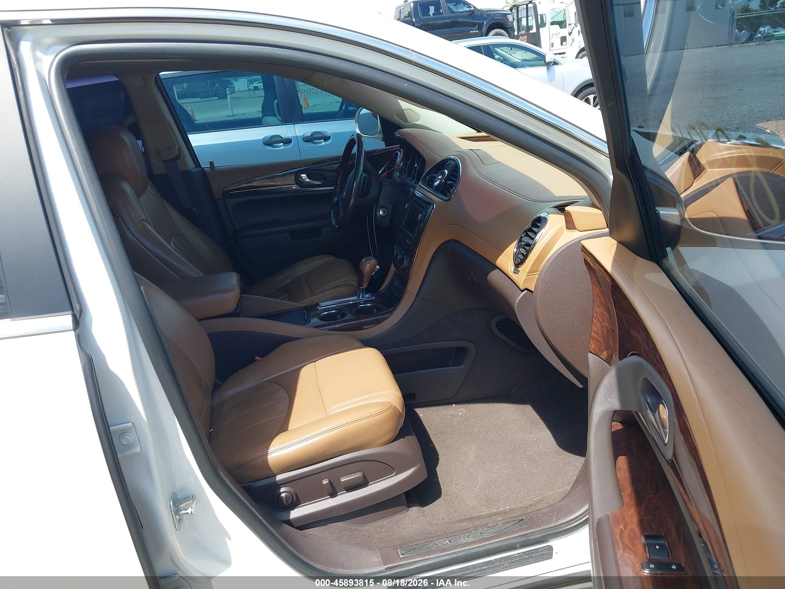 2013 Buick Enclave Leather White vin: 5GAKVCKD8DJ117628