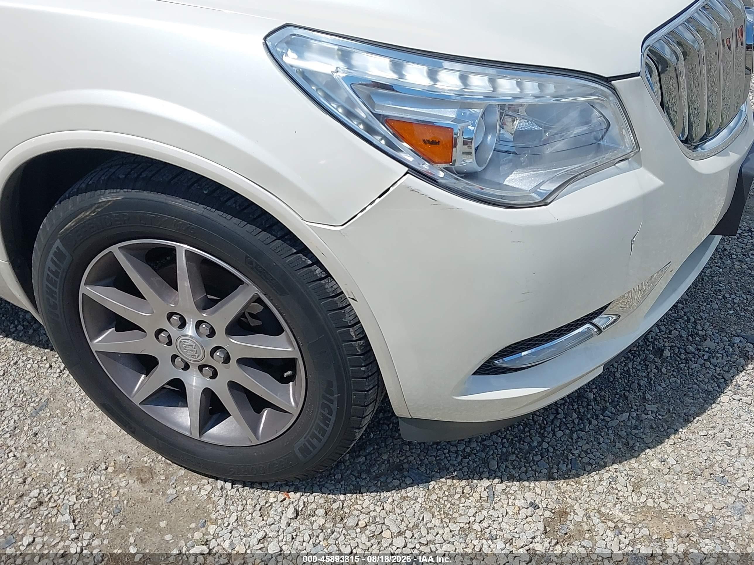 2013 Buick Enclave Leather White vin: 5GAKVCKD8DJ117628