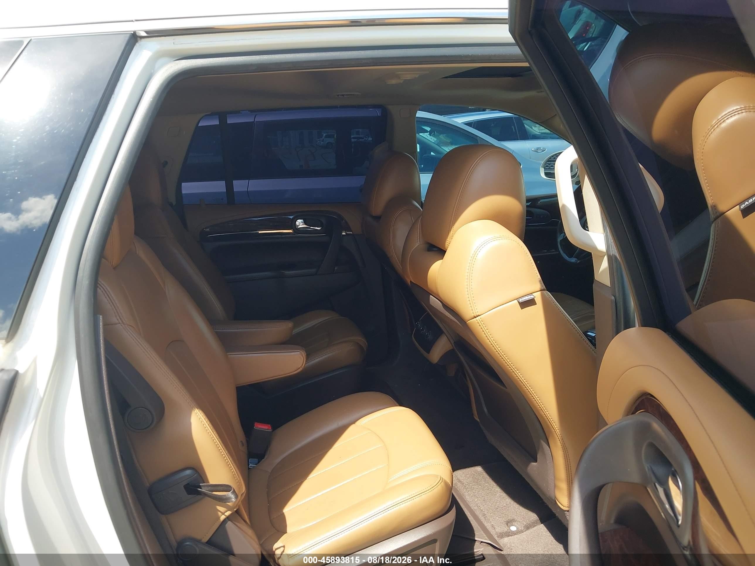 2013 Buick Enclave Leather White vin: 5GAKVCKD8DJ117628