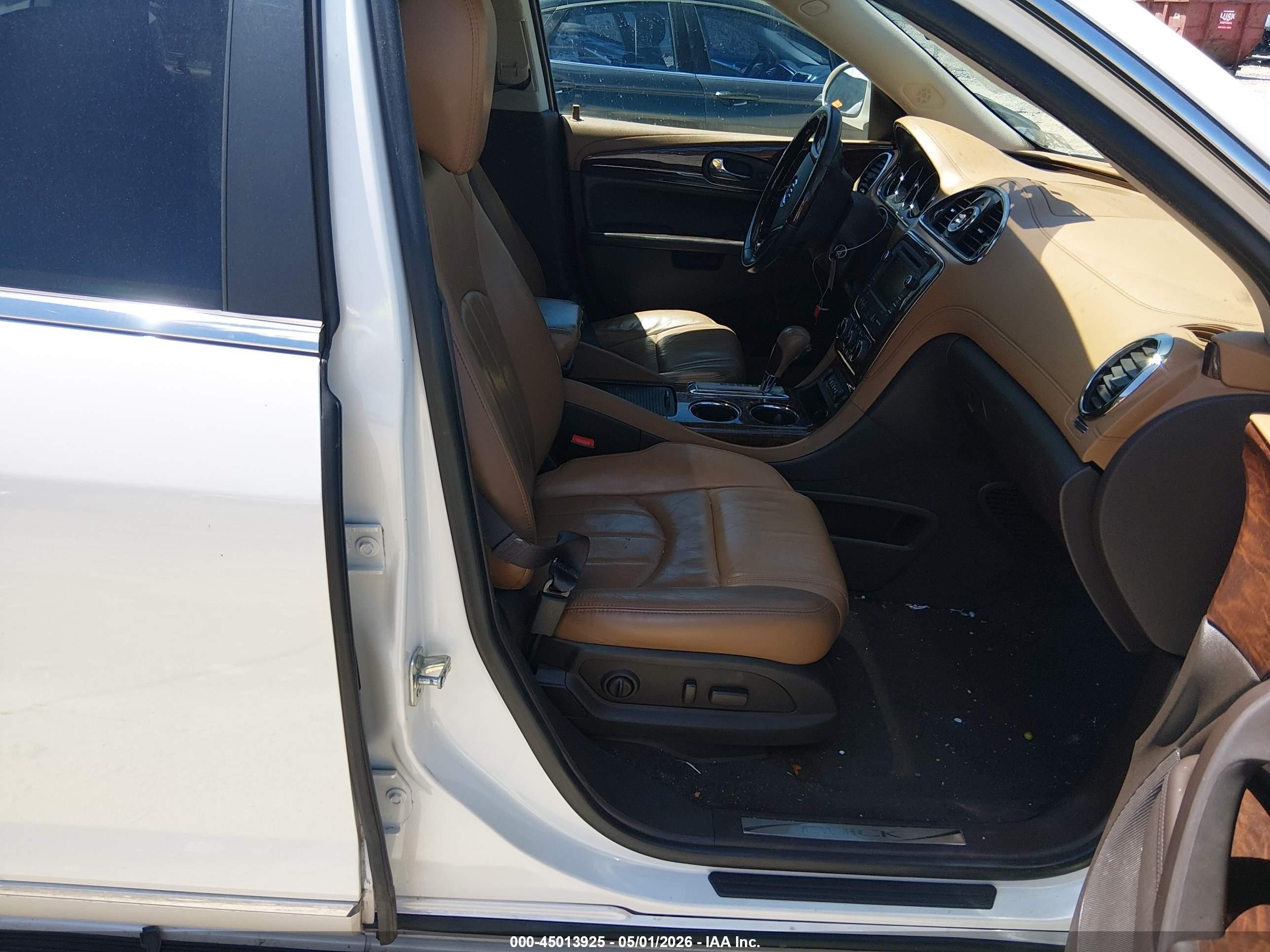 2014 Buick Enclave Premium White vin: 5GAKVCKD8EJ257812