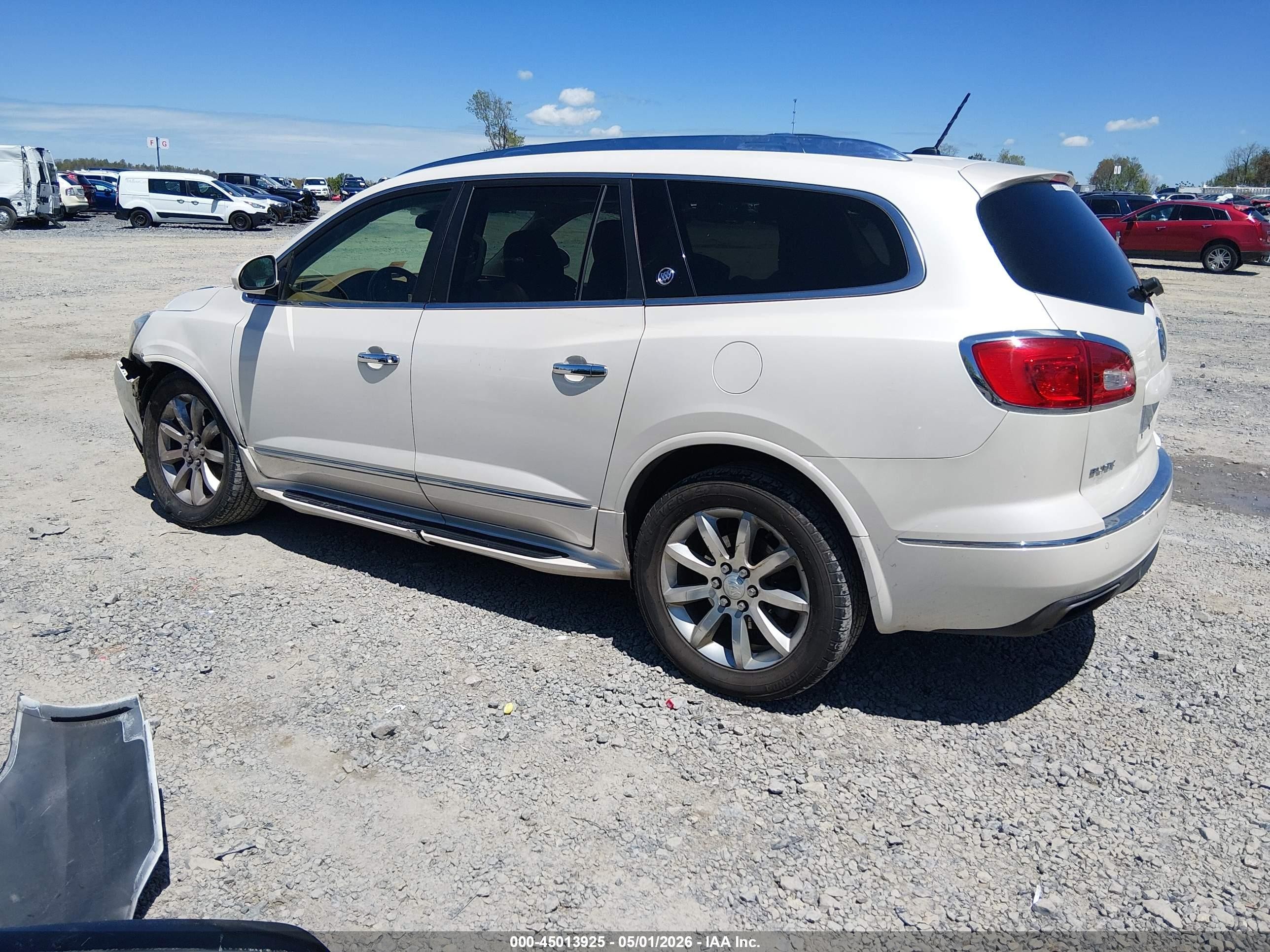 2014 Buick Enclave Premium White vin: 5GAKVCKD8EJ257812