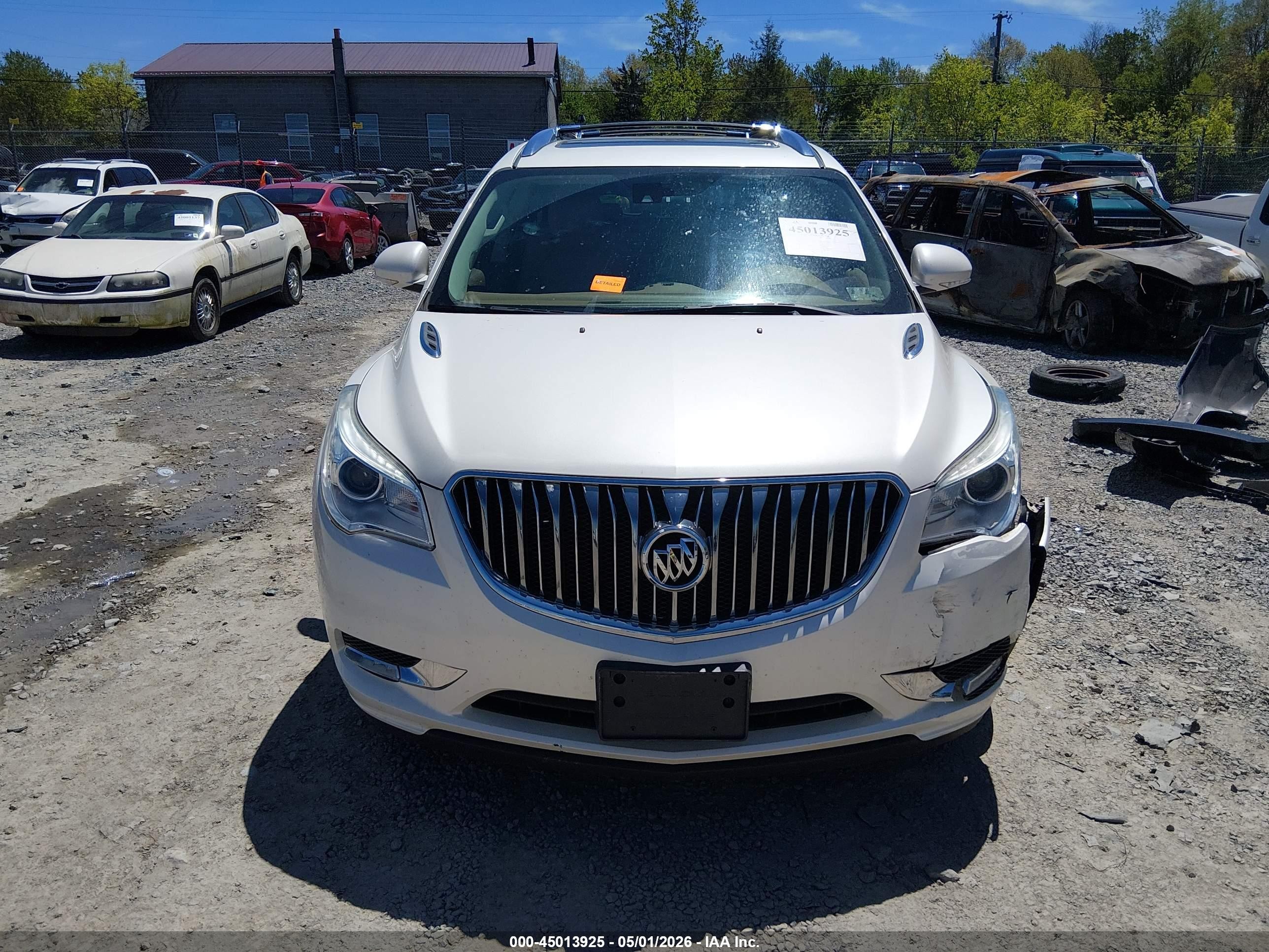 2014 Buick Enclave Premium White vin: 5GAKVCKD8EJ257812