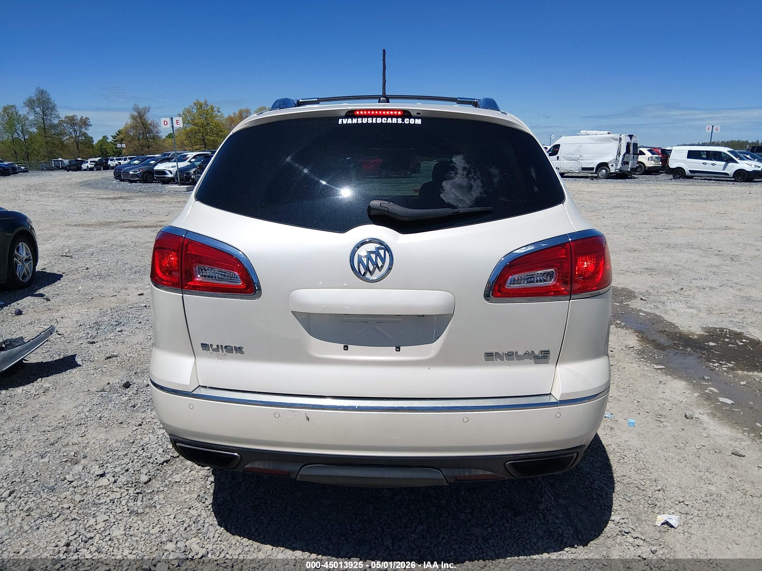 2014 Buick Enclave Premium White vin: 5GAKVCKD8EJ257812