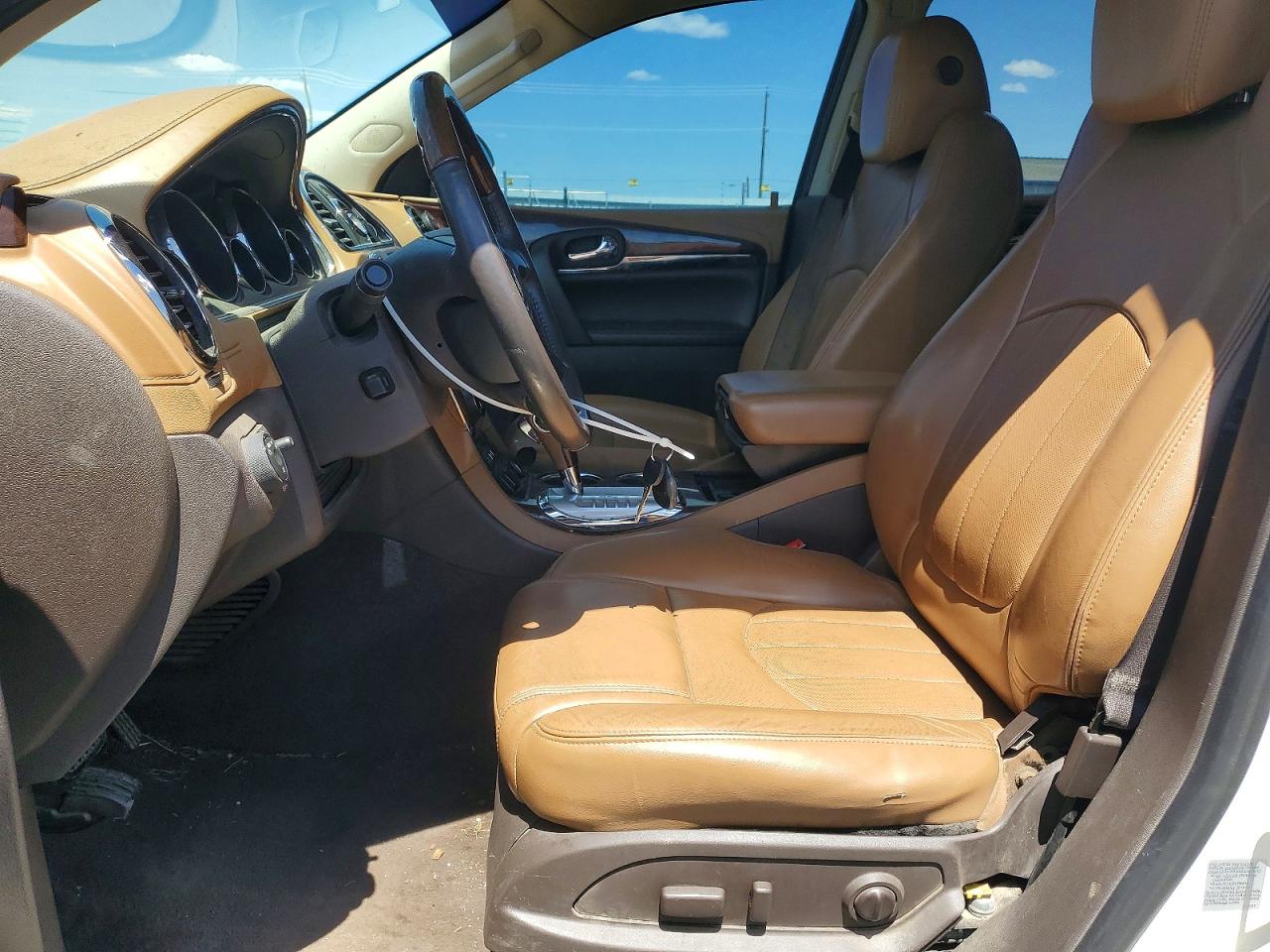 2015 Buick Enclave White vin: 5GAKVCKD8FJ256323