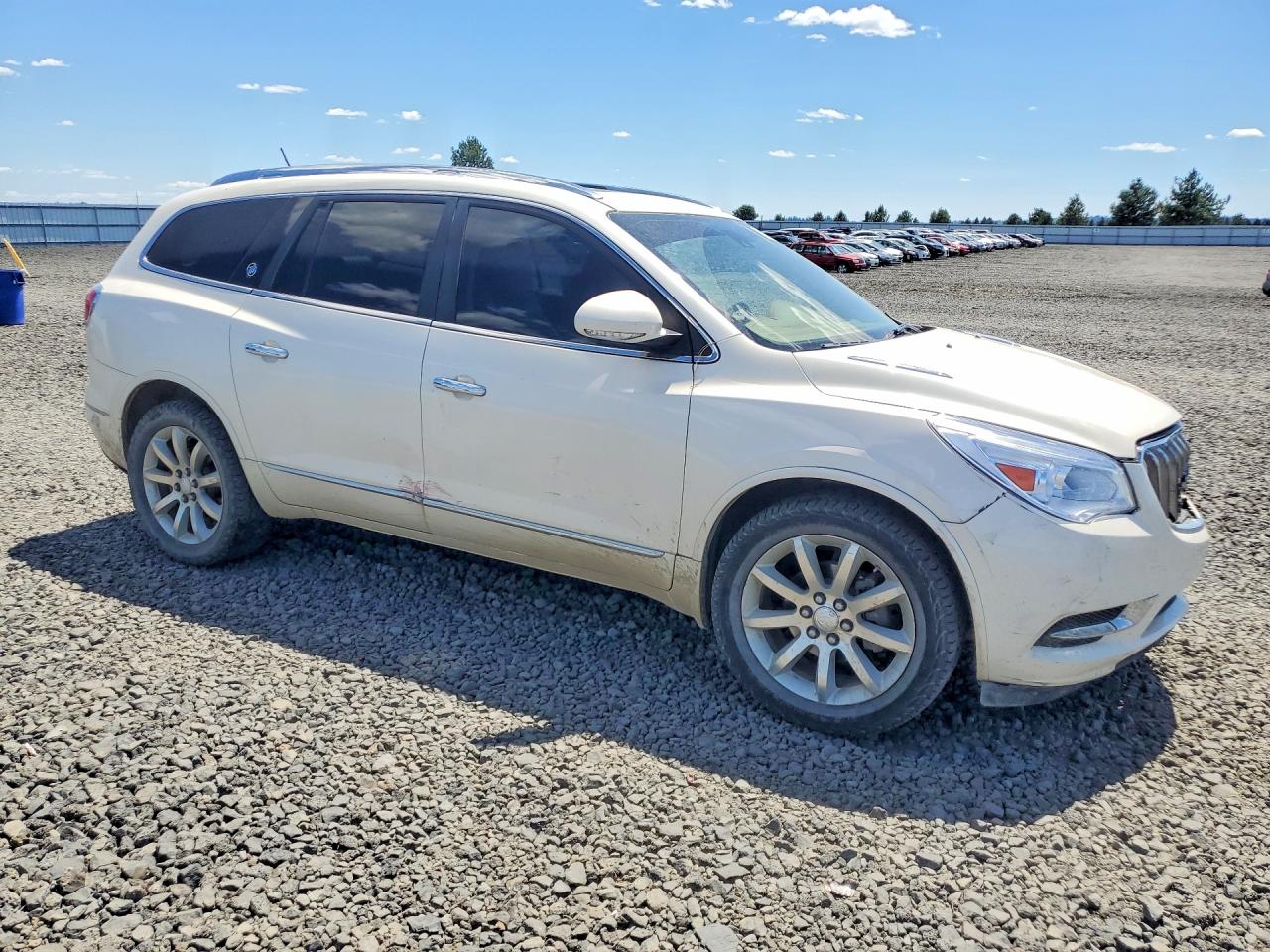 2015 Buick Enclave White vin: 5GAKVCKD8FJ256323