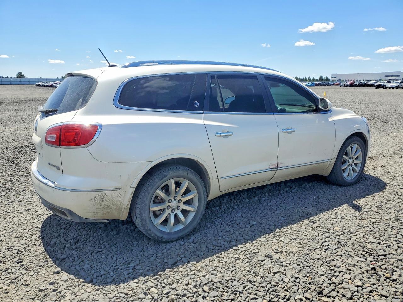2015 Buick Enclave White vin: 5GAKVCKD8FJ256323