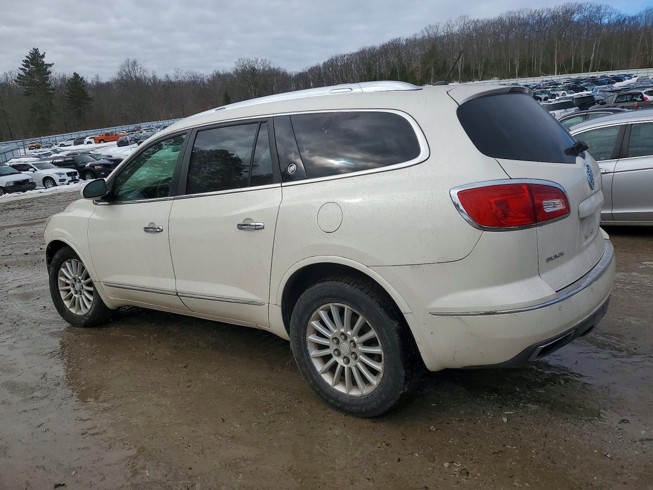 2015 Buick Enclave White vin: 5GAKVCKD8FJ294859