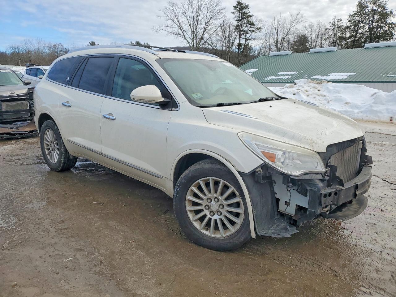 2015 Buick Enclave White vin: 5GAKVCKD8FJ294859