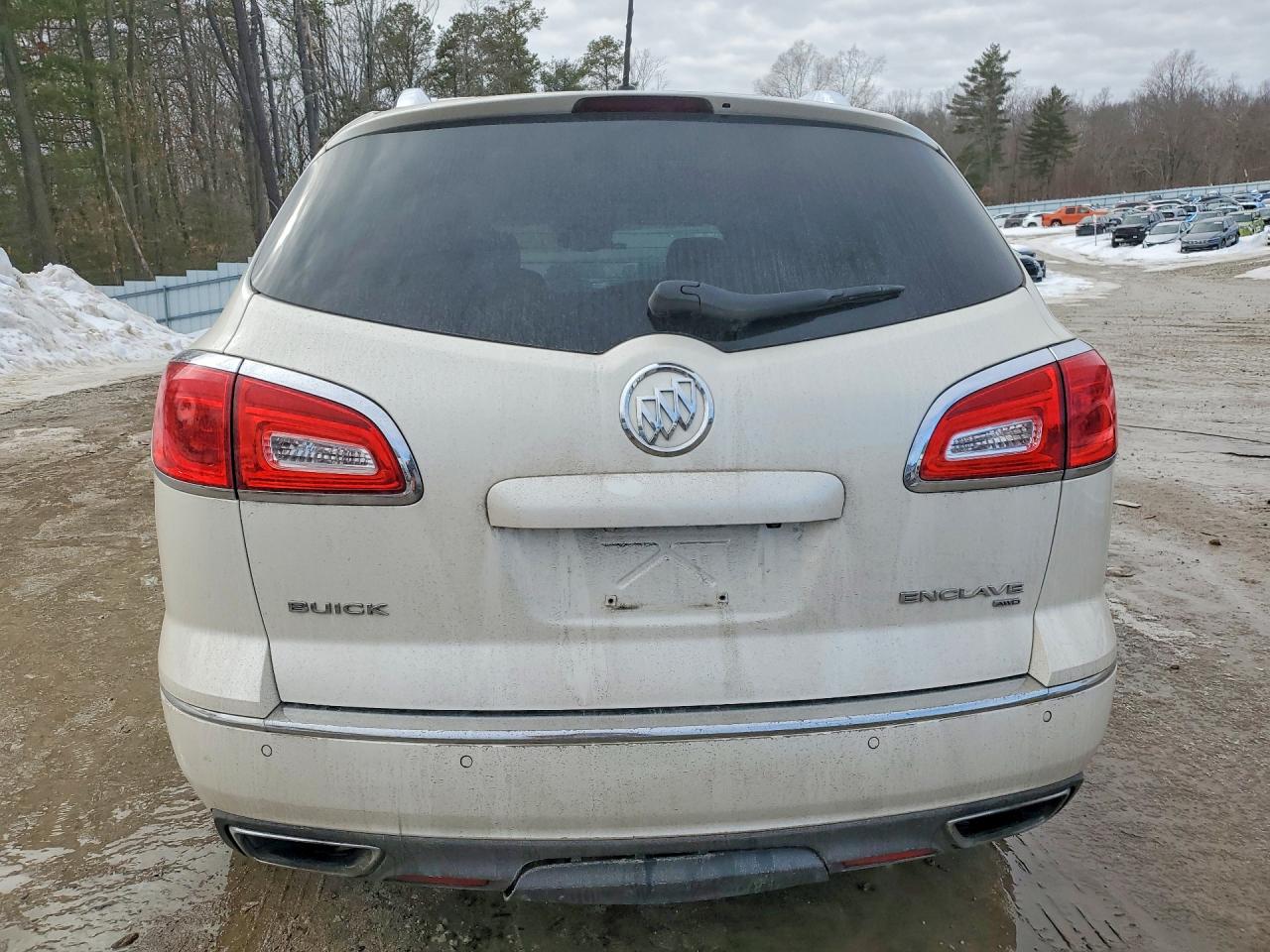 2015 Buick Enclave White vin: 5GAKVCKD8FJ294859
