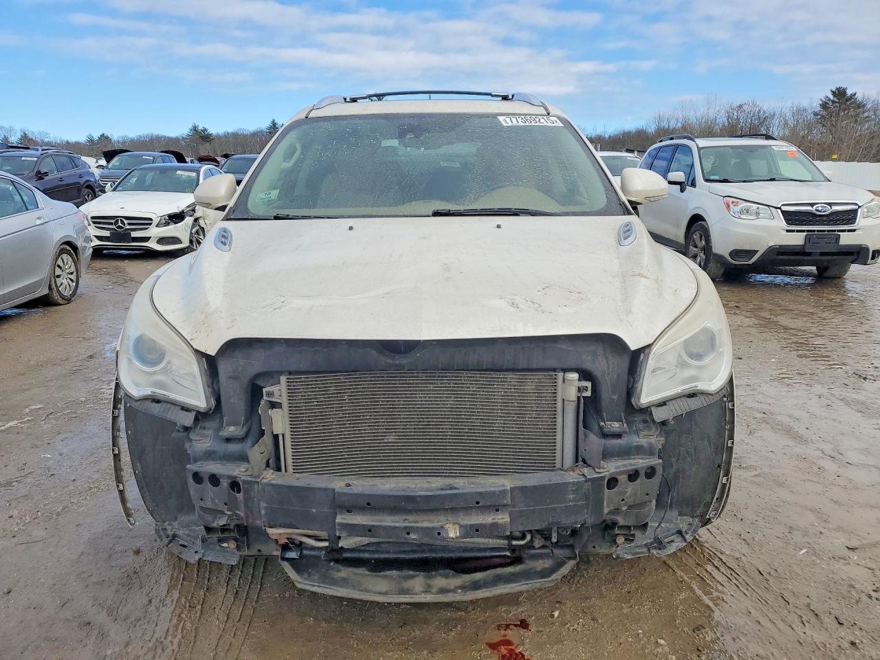 2015 Buick Enclave White vin: 5GAKVCKD8FJ294859