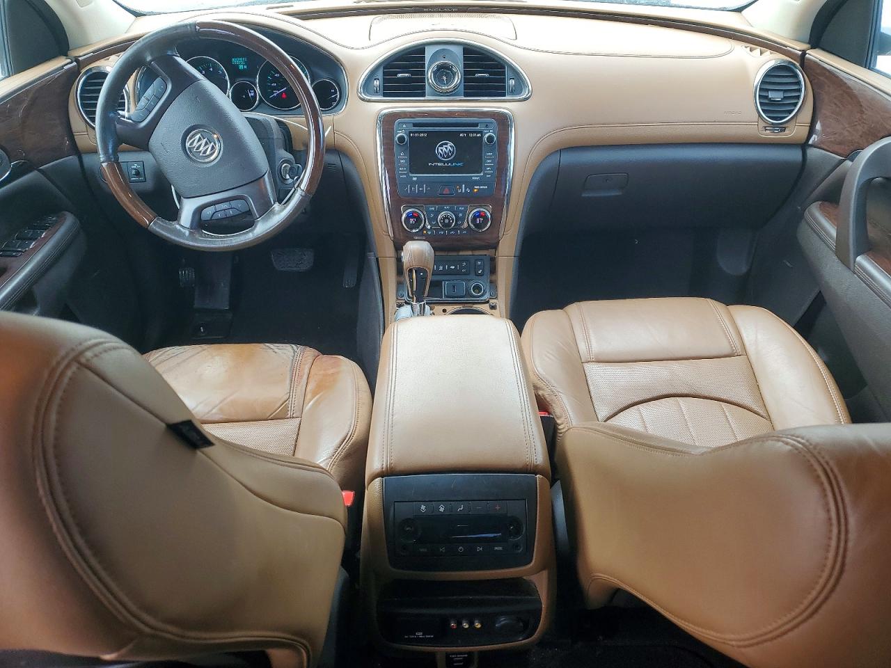 2015 Buick Enclave White vin: 5GAKVCKD8FJ294859