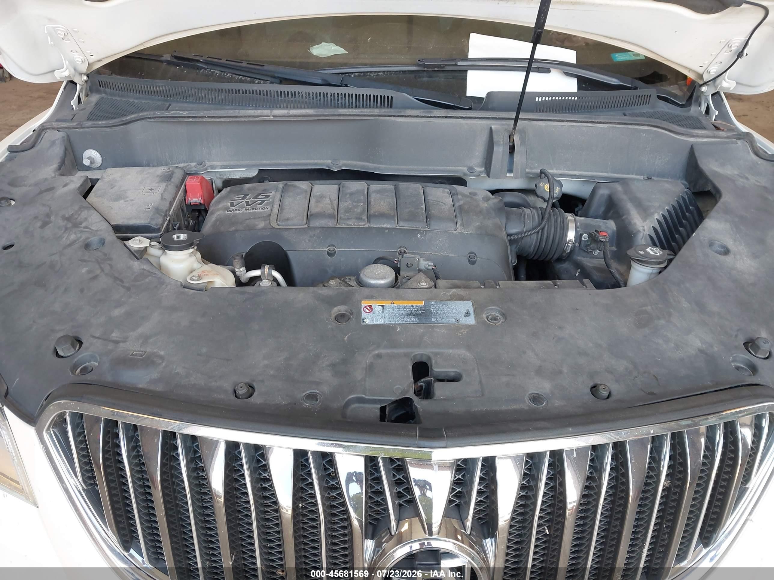 2014 Buick Enclave Premium White vin: 5GAKVCKD9EJ310856