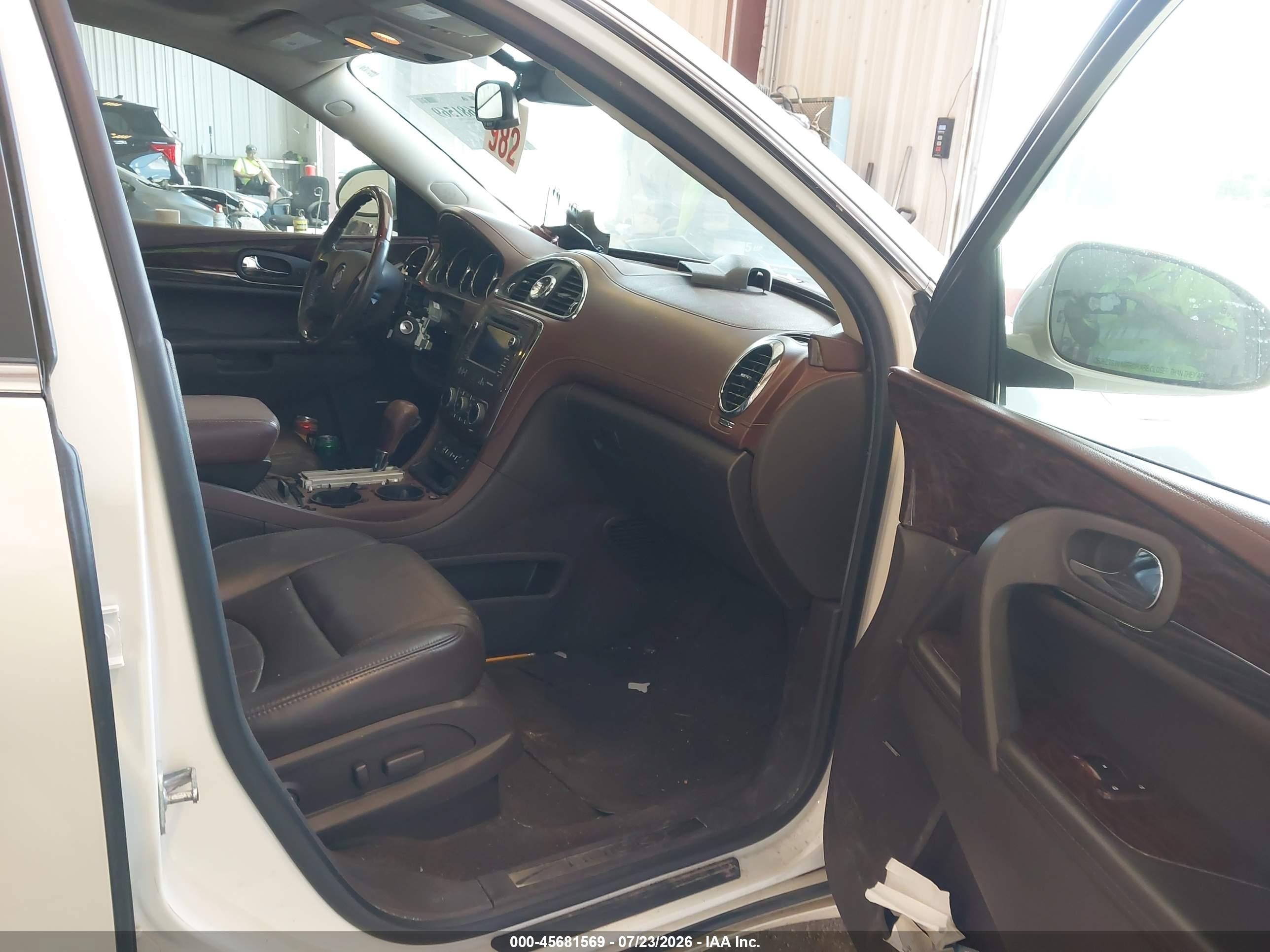 2014 Buick Enclave Premium White vin: 5GAKVCKD9EJ310856