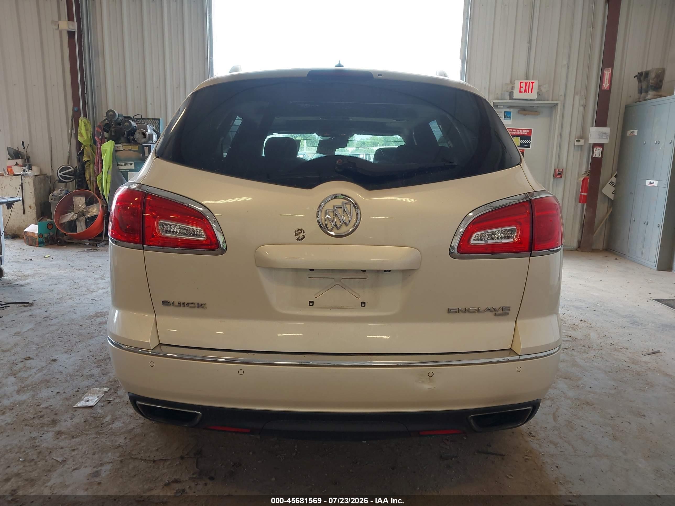 2014 Buick Enclave Premium White vin: 5GAKVCKD9EJ310856