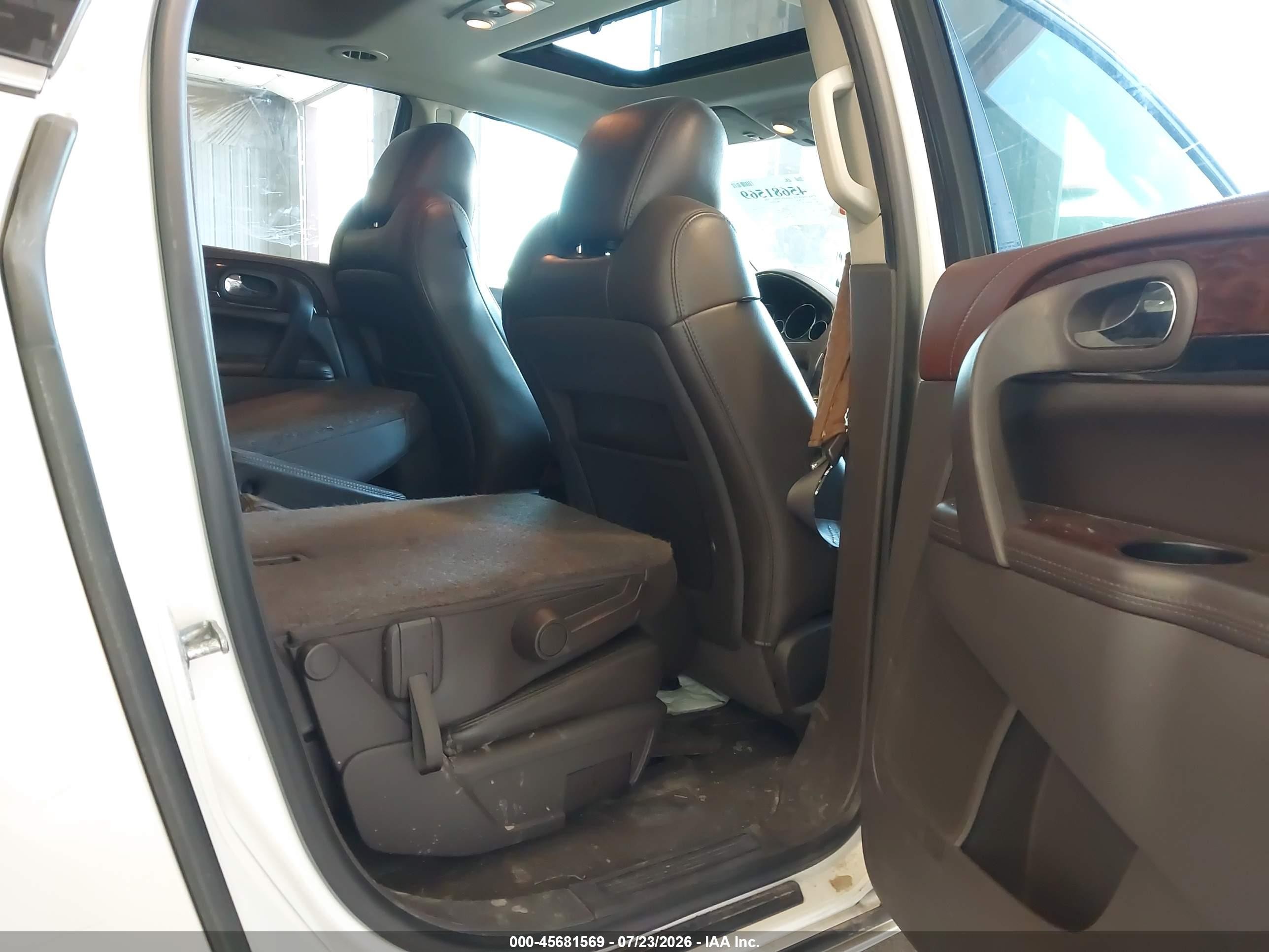 2014 Buick Enclave Premium White vin: 5GAKVCKD9EJ310856