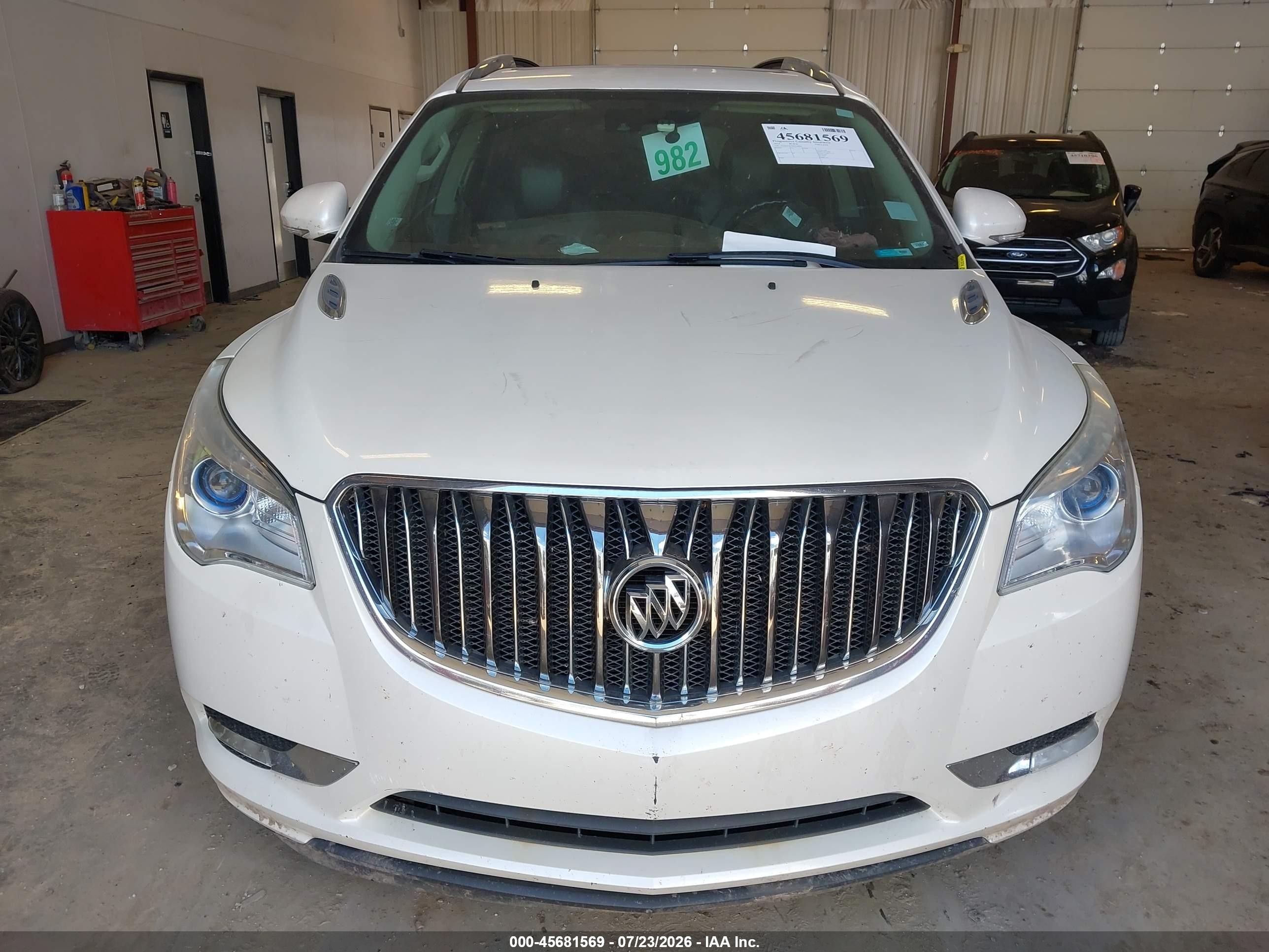 2014 Buick Enclave Premium White vin: 5GAKVCKD9EJ310856