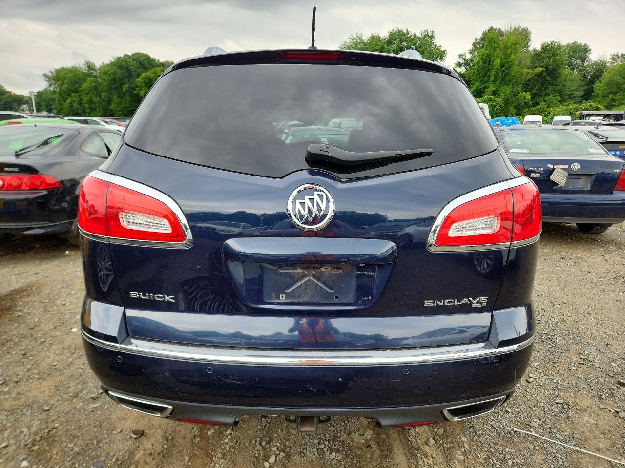 2015 Buick Enclave Синий vin: 5GAKVCKD9FJ212718
