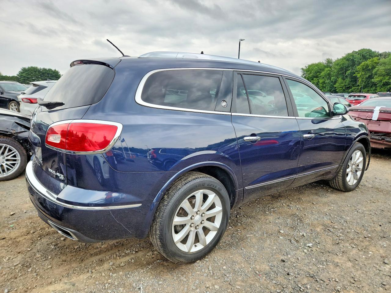 2015 Buick Enclave Синий vin: 5GAKVCKD9FJ212718