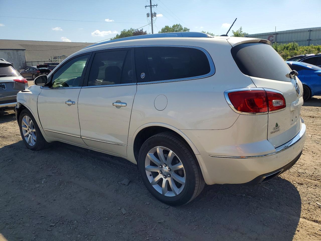 2015 Buick Enclave White vin: 5GAKVCKD9FJ219880