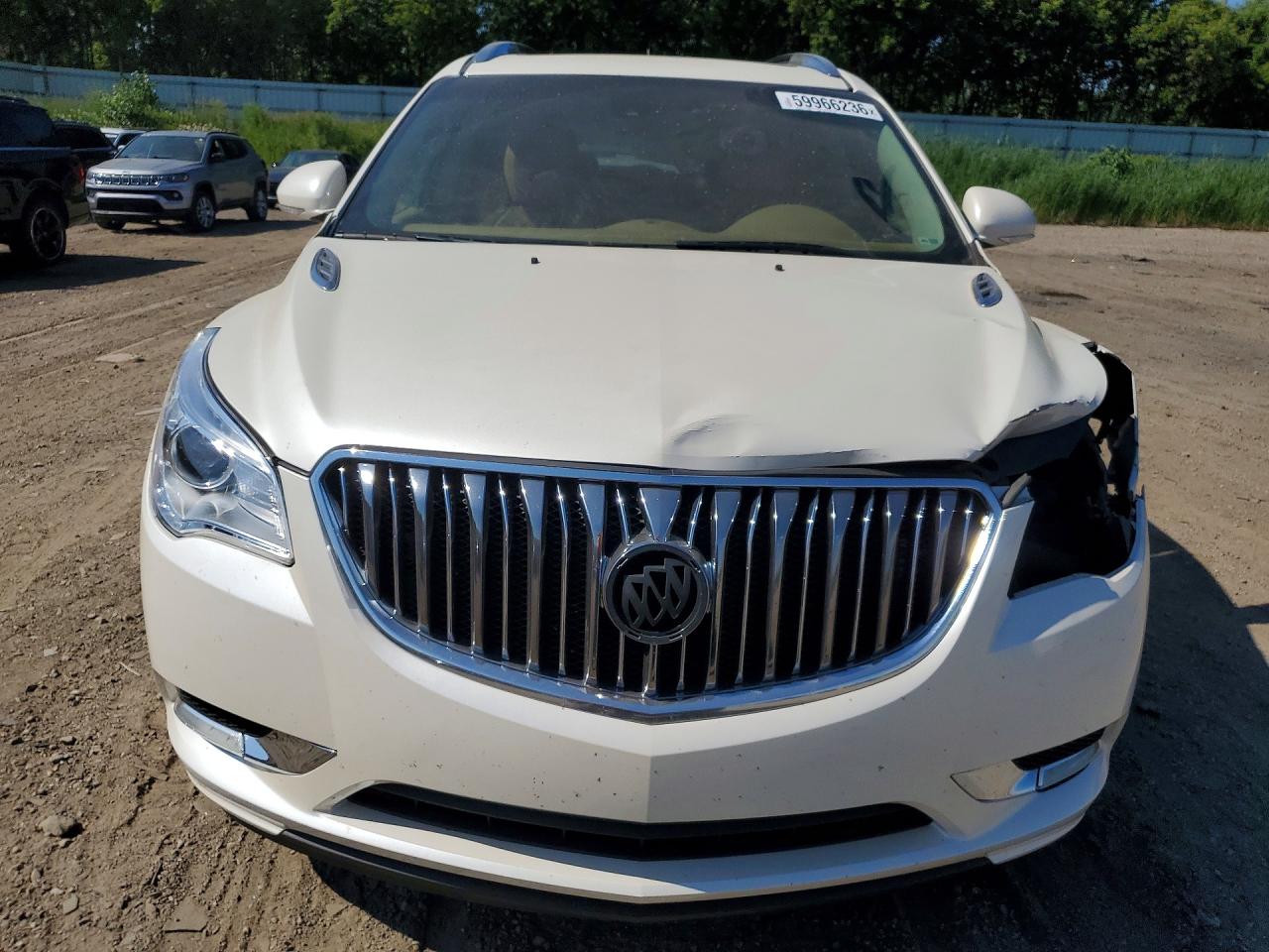 2015 Buick Enclave White vin: 5GAKVCKD9FJ219880