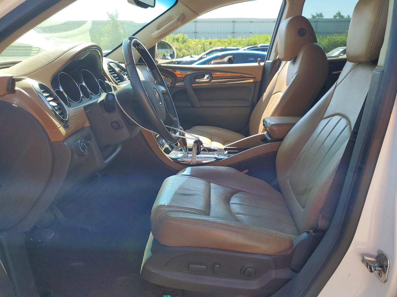 2015 Buick Enclave White vin: 5GAKVCKD9FJ219880
