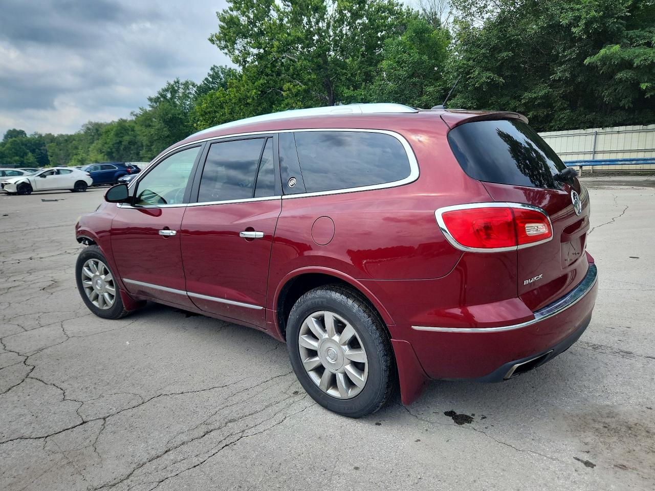2015 Buick Enclave Burgundy vin: 5GAKVCKD9FJ223136