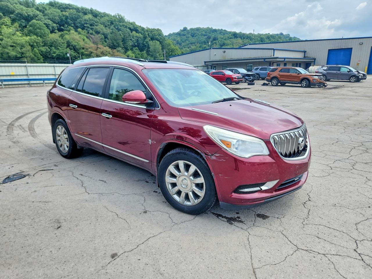 2015 Buick Enclave Burgundy vin: 5GAKVCKD9FJ223136