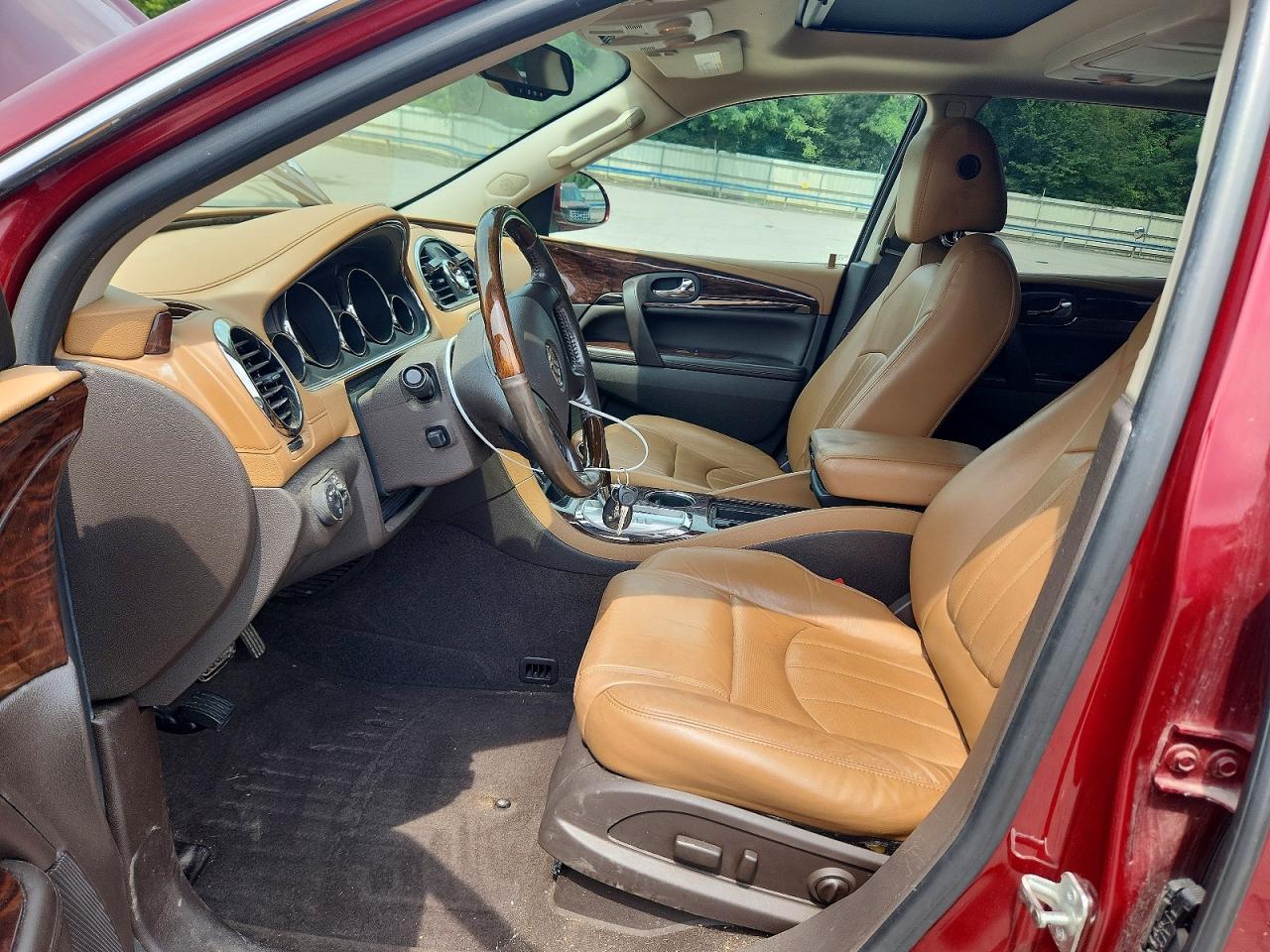 2015 Buick Enclave Burgundy vin: 5GAKVCKD9FJ223136