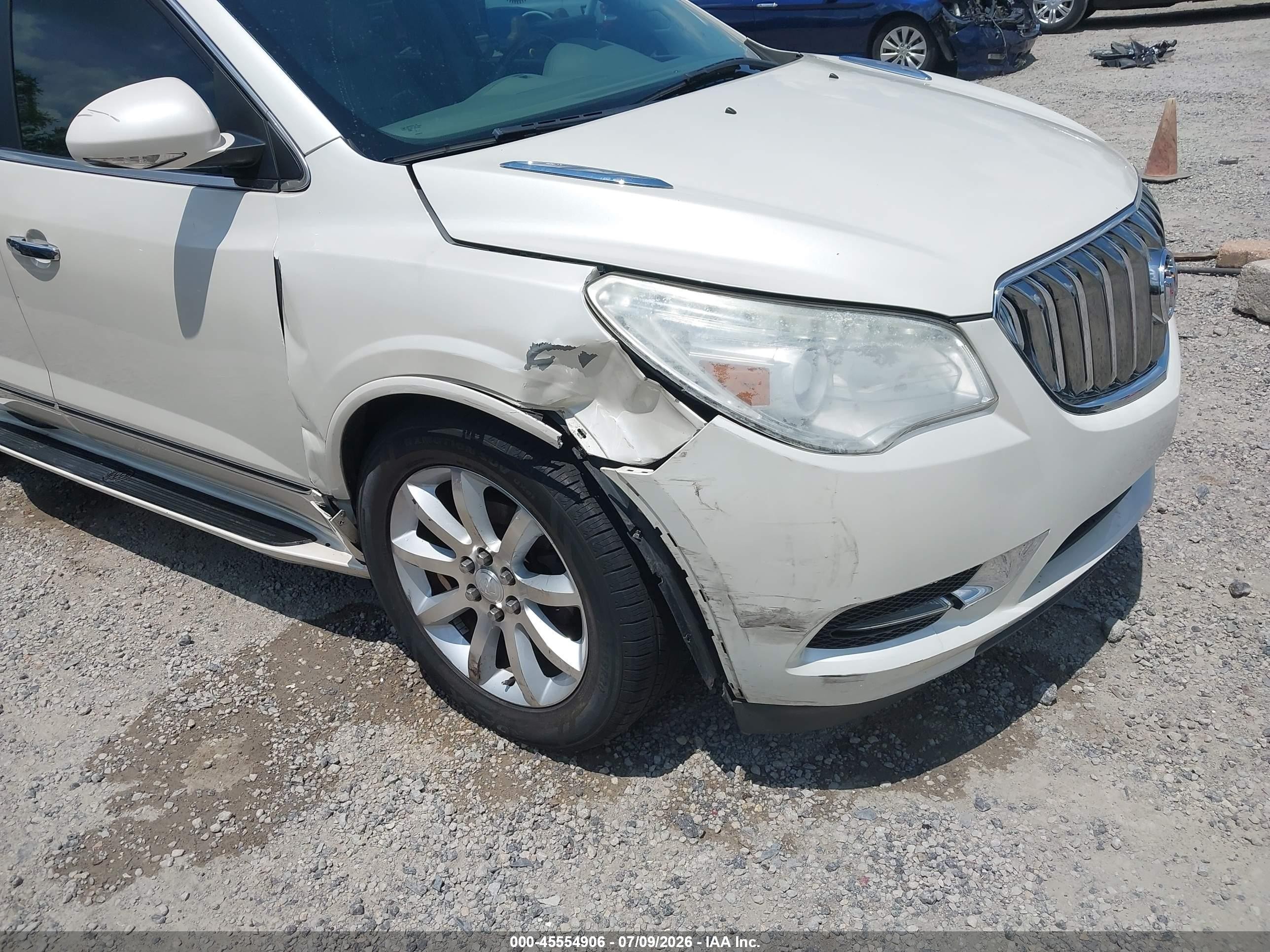 2015 Buick Enclave Premium White vin: 5GAKVCKD9FJ233181