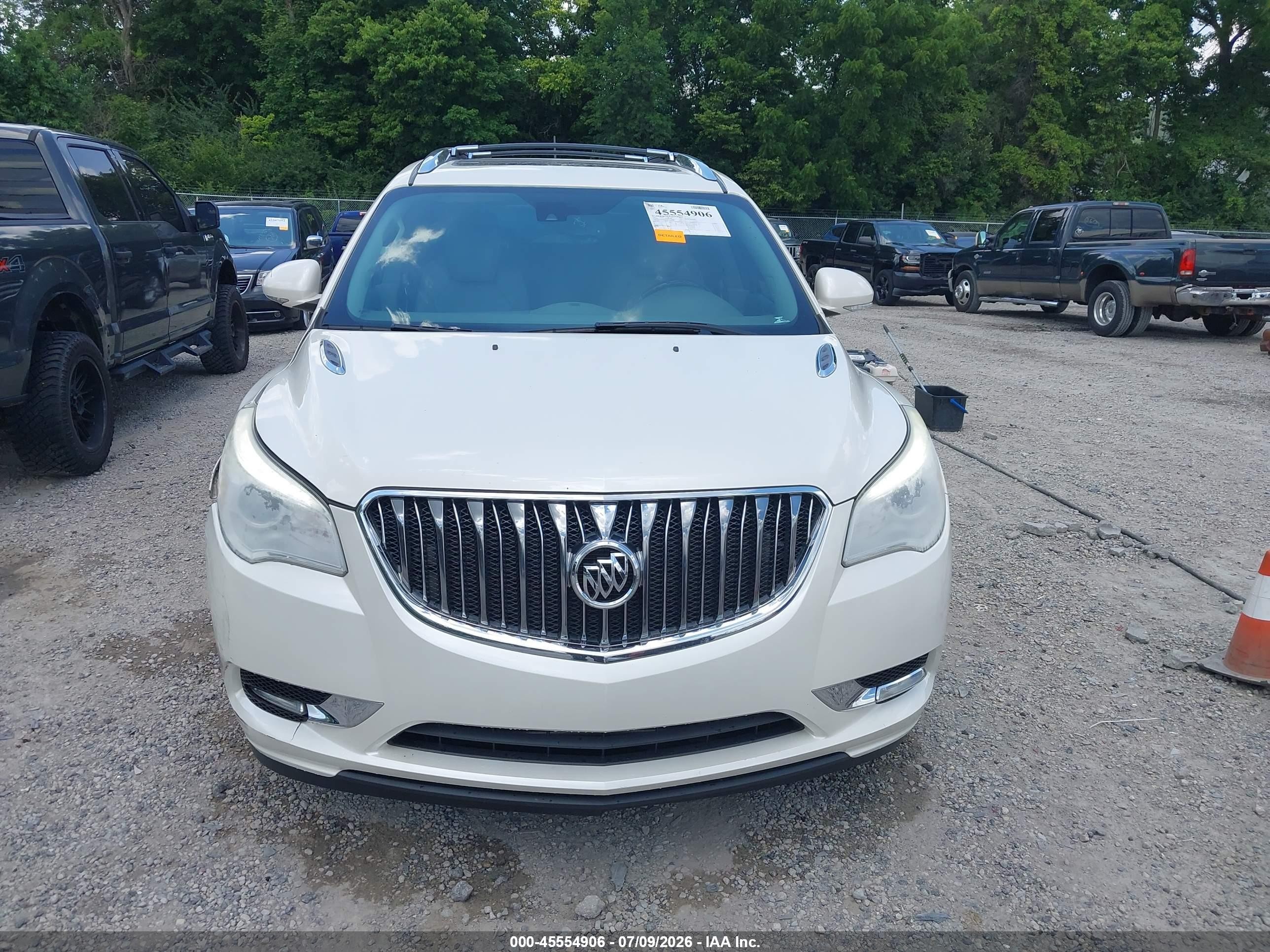 2015 Buick Enclave Premium White vin: 5GAKVCKD9FJ233181