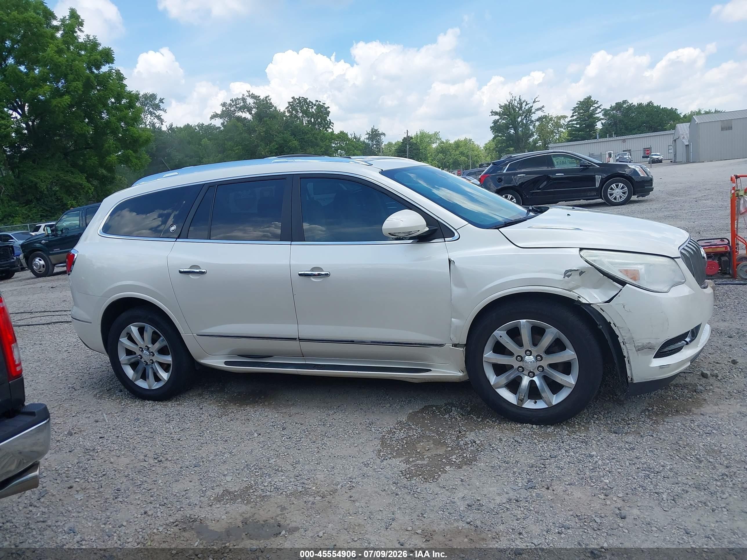 2015 Buick Enclave Premium White vin: 5GAKVCKD9FJ233181