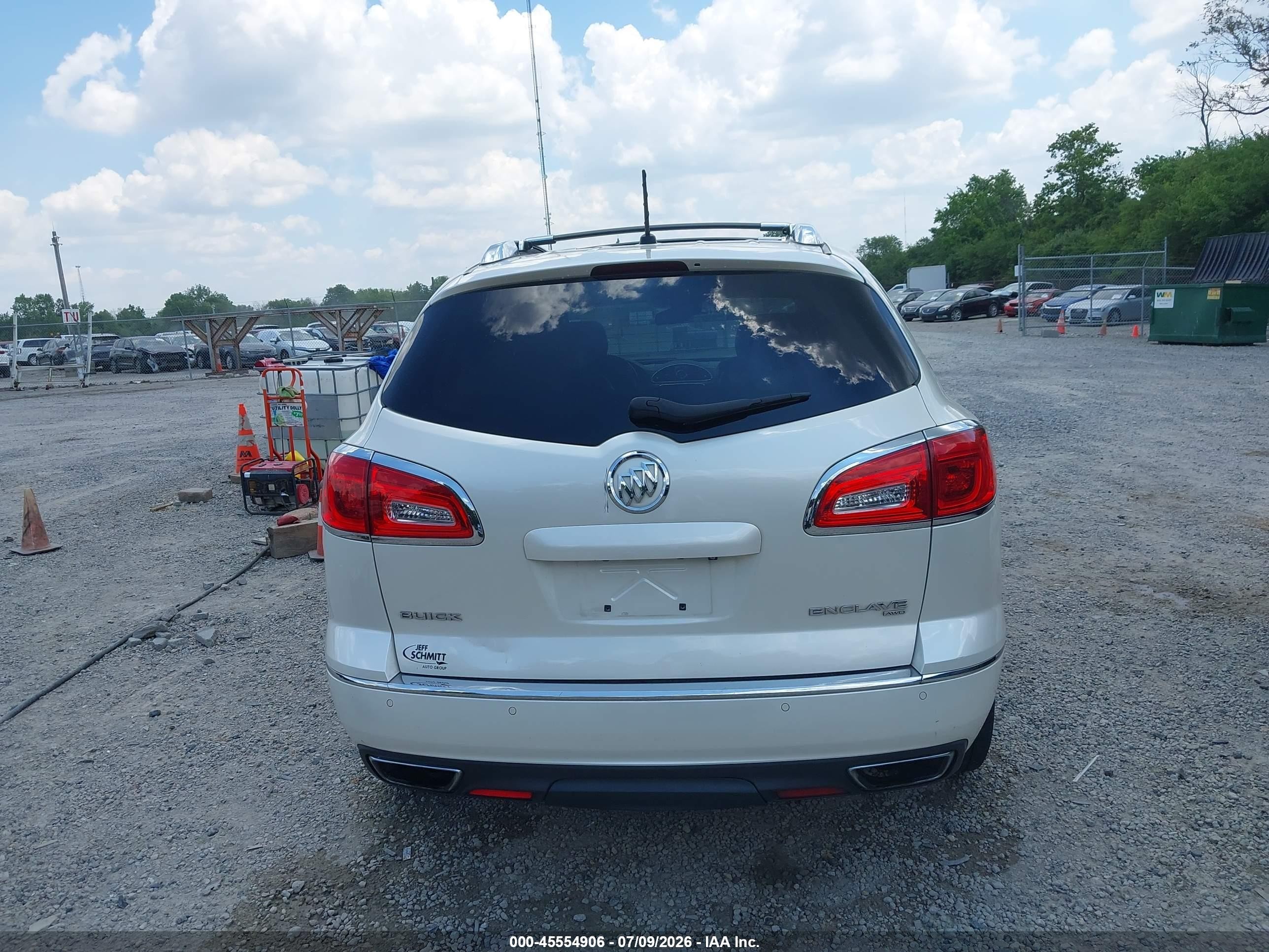 2015 Buick Enclave Premium White vin: 5GAKVCKD9FJ233181