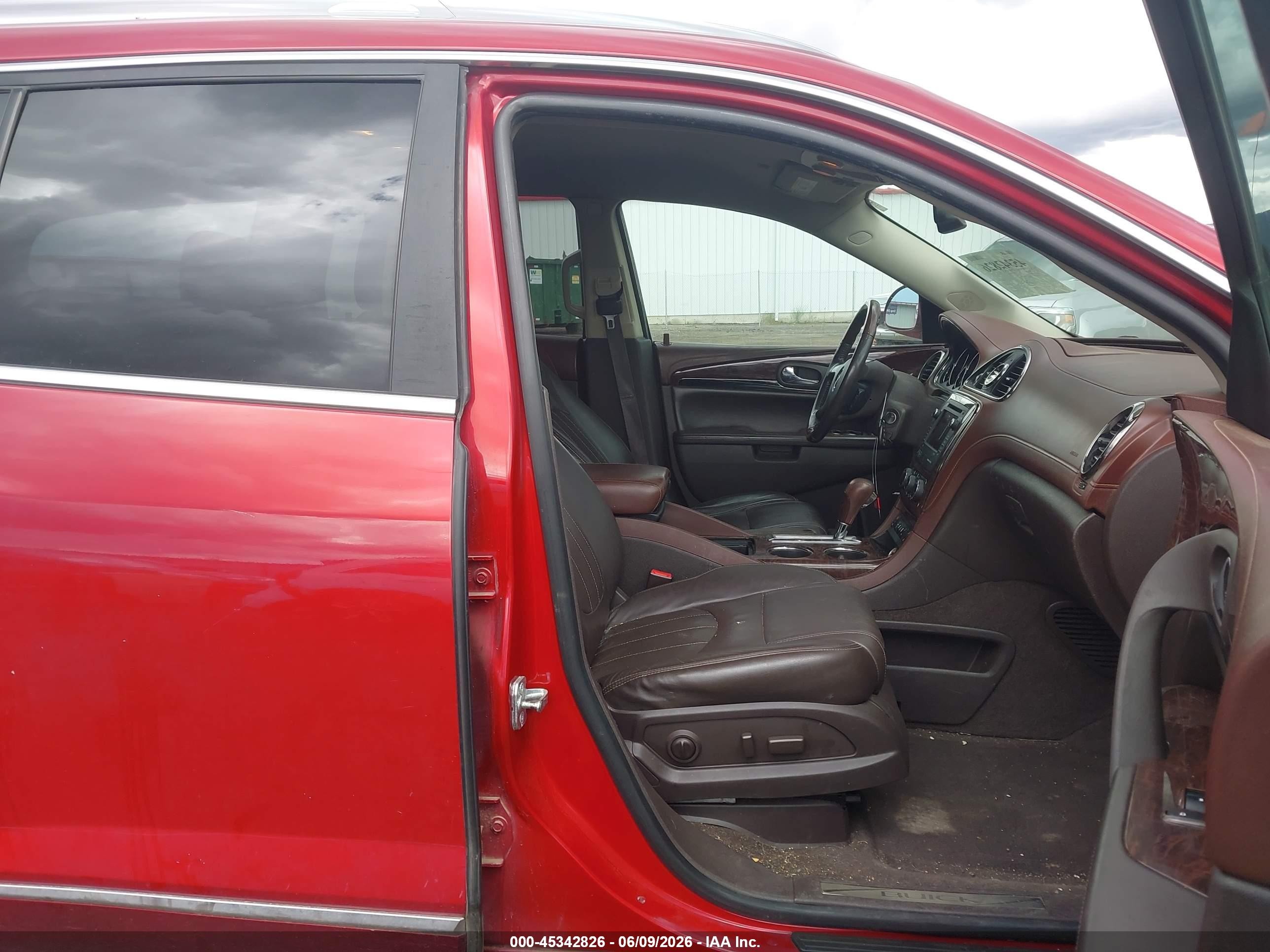 2013 Buick Enclave Leather Red vin: 5GAKVCKDXDJ249001