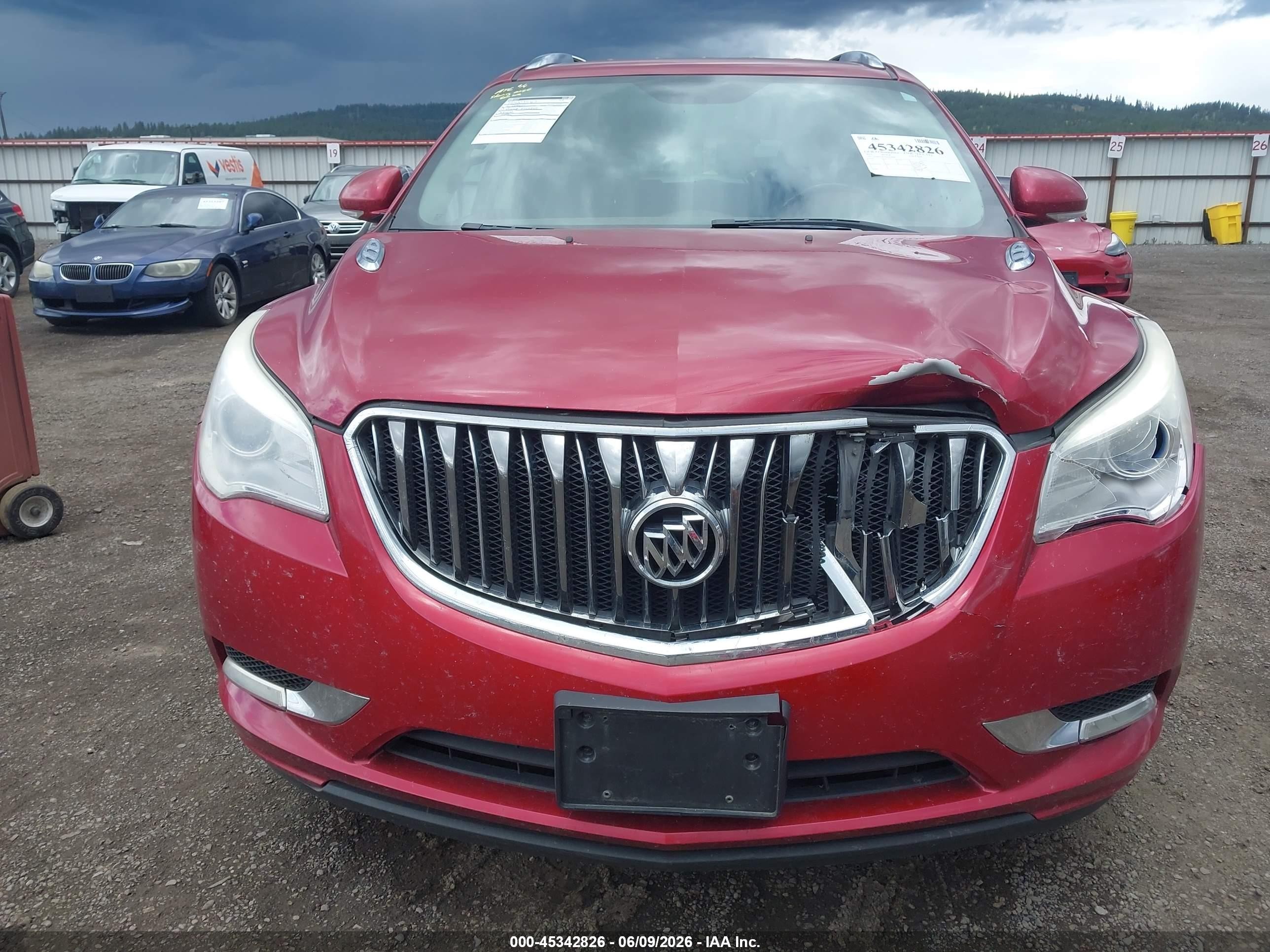 2013 Buick Enclave Leather Red vin: 5GAKVCKDXDJ249001