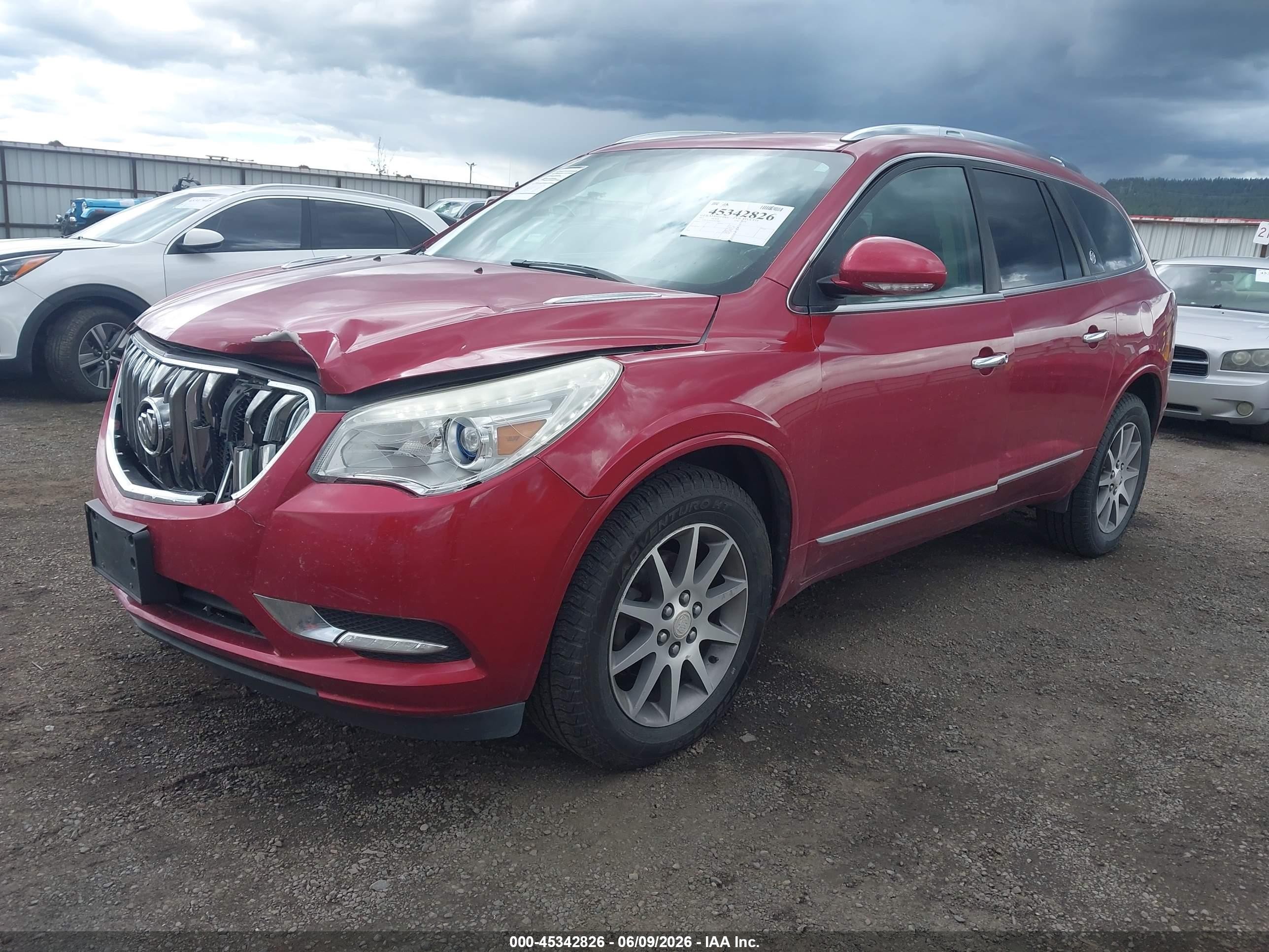 2013 Buick Enclave Leather Red vin: 5GAKVCKDXDJ249001