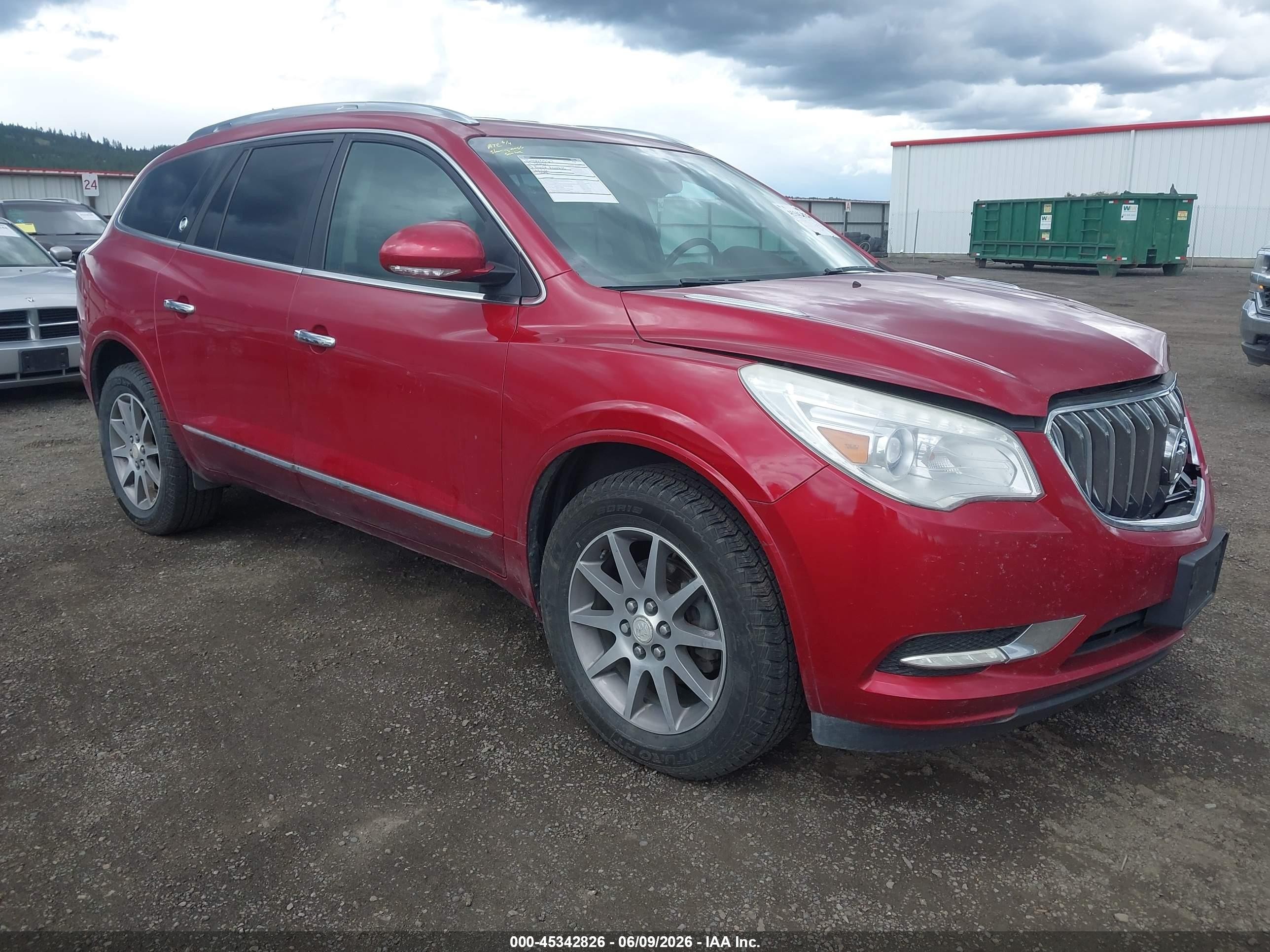 2013 Buick Enclave Leather Red vin: 5GAKVCKDXDJ249001