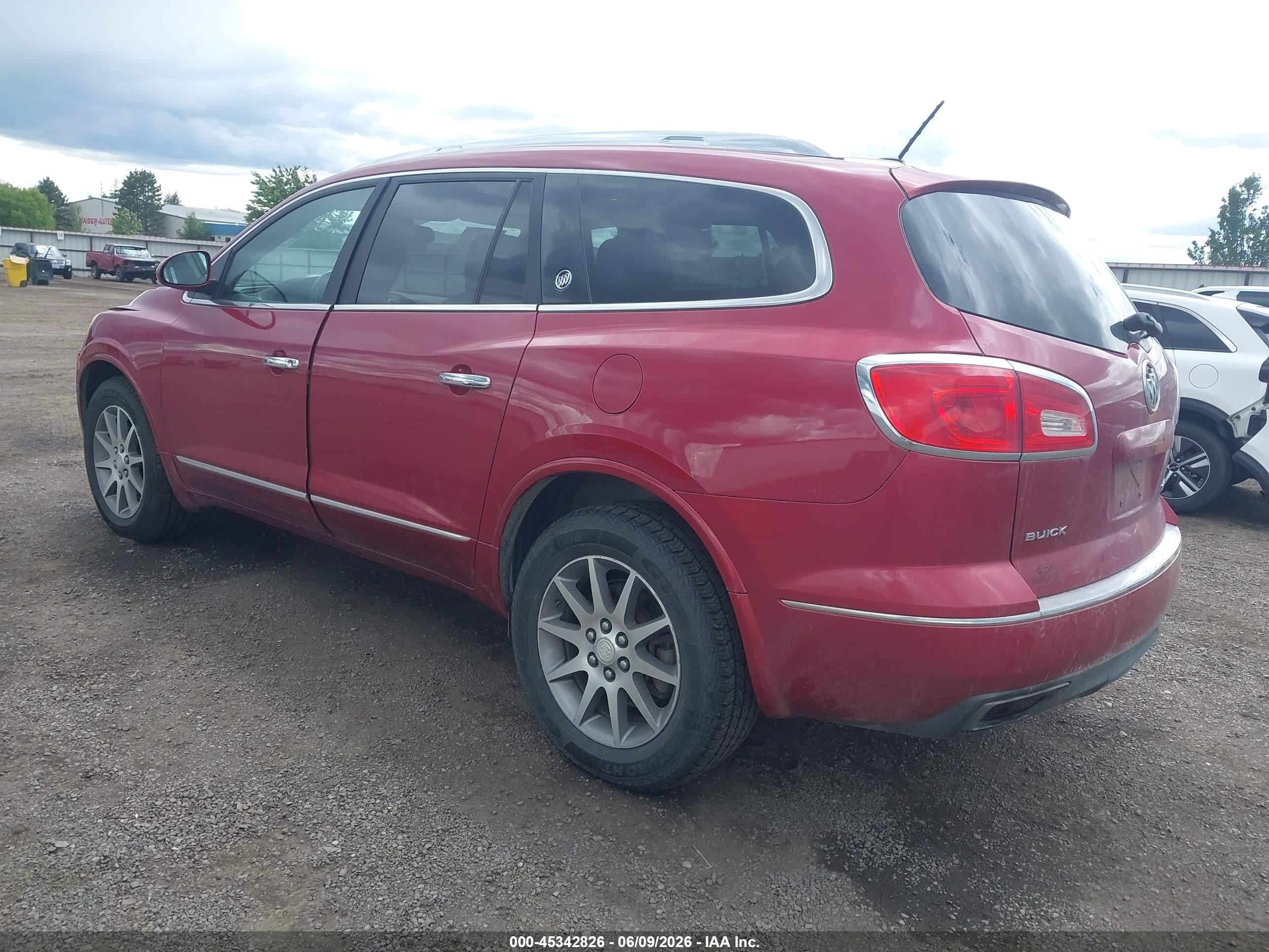 2013 Buick Enclave Leather Red vin: 5GAKVCKDXDJ249001