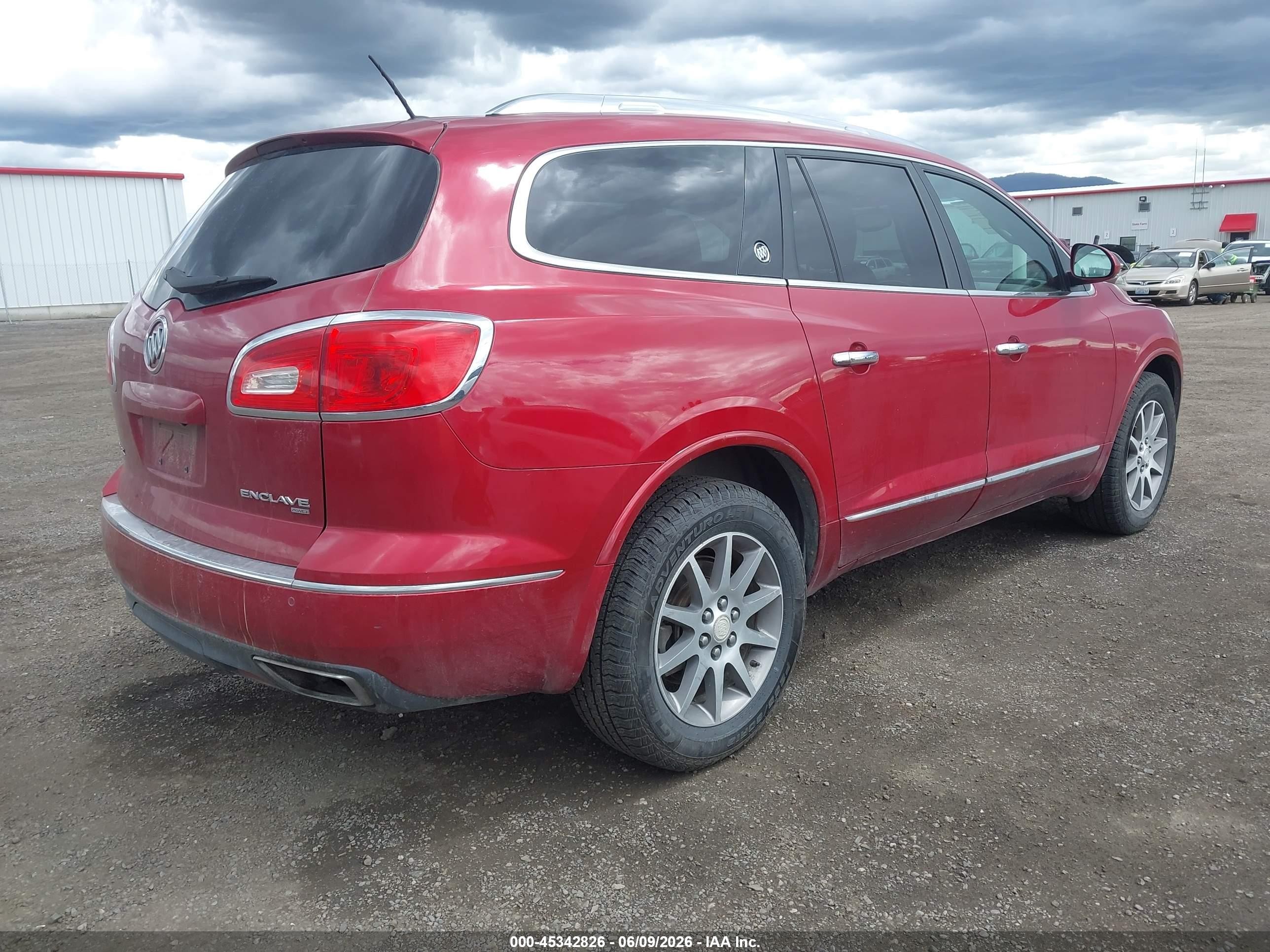 2013 Buick Enclave Leather Red vin: 5GAKVCKDXDJ249001