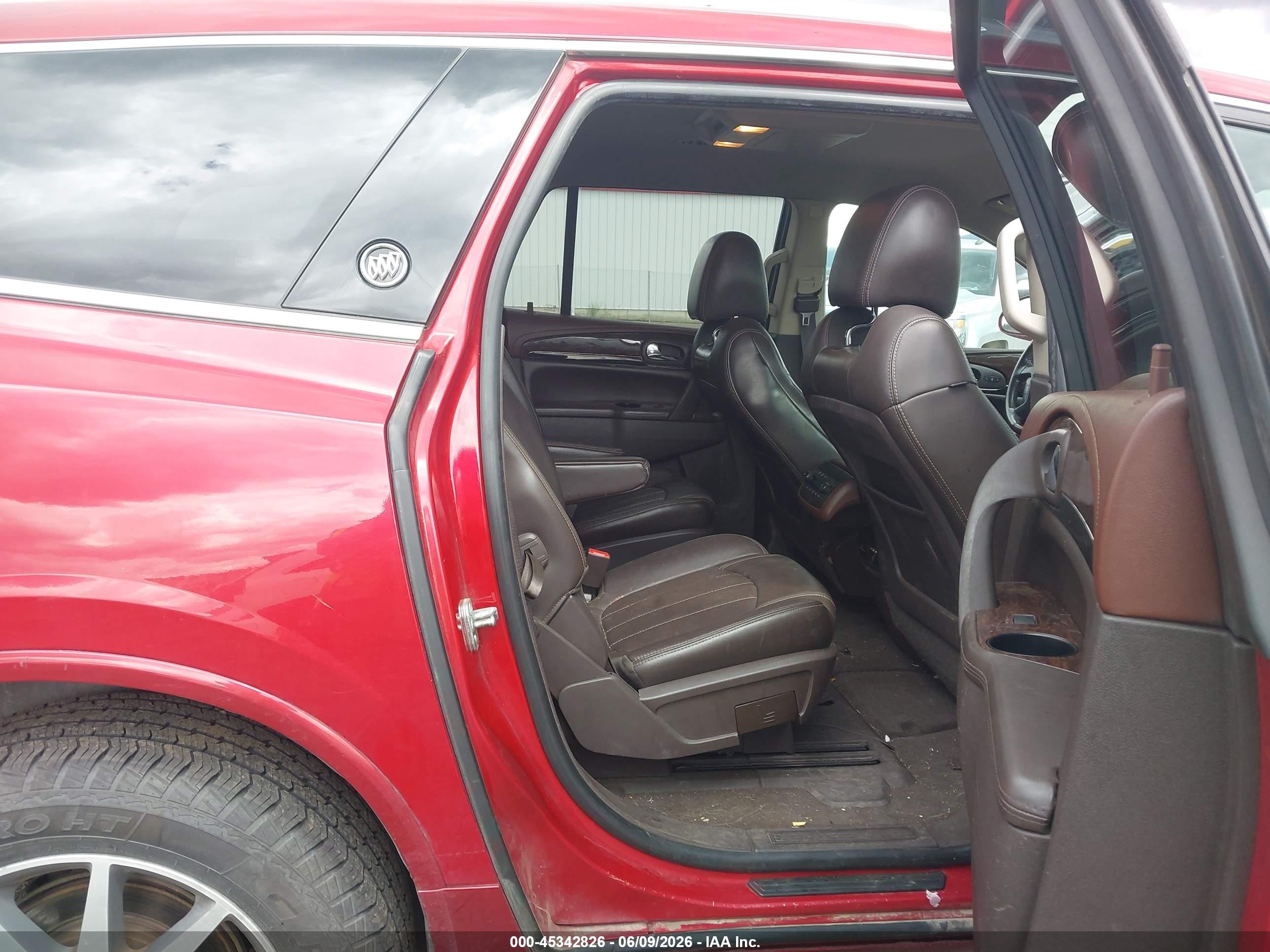 2013 Buick Enclave Leather Red vin: 5GAKVCKDXDJ249001