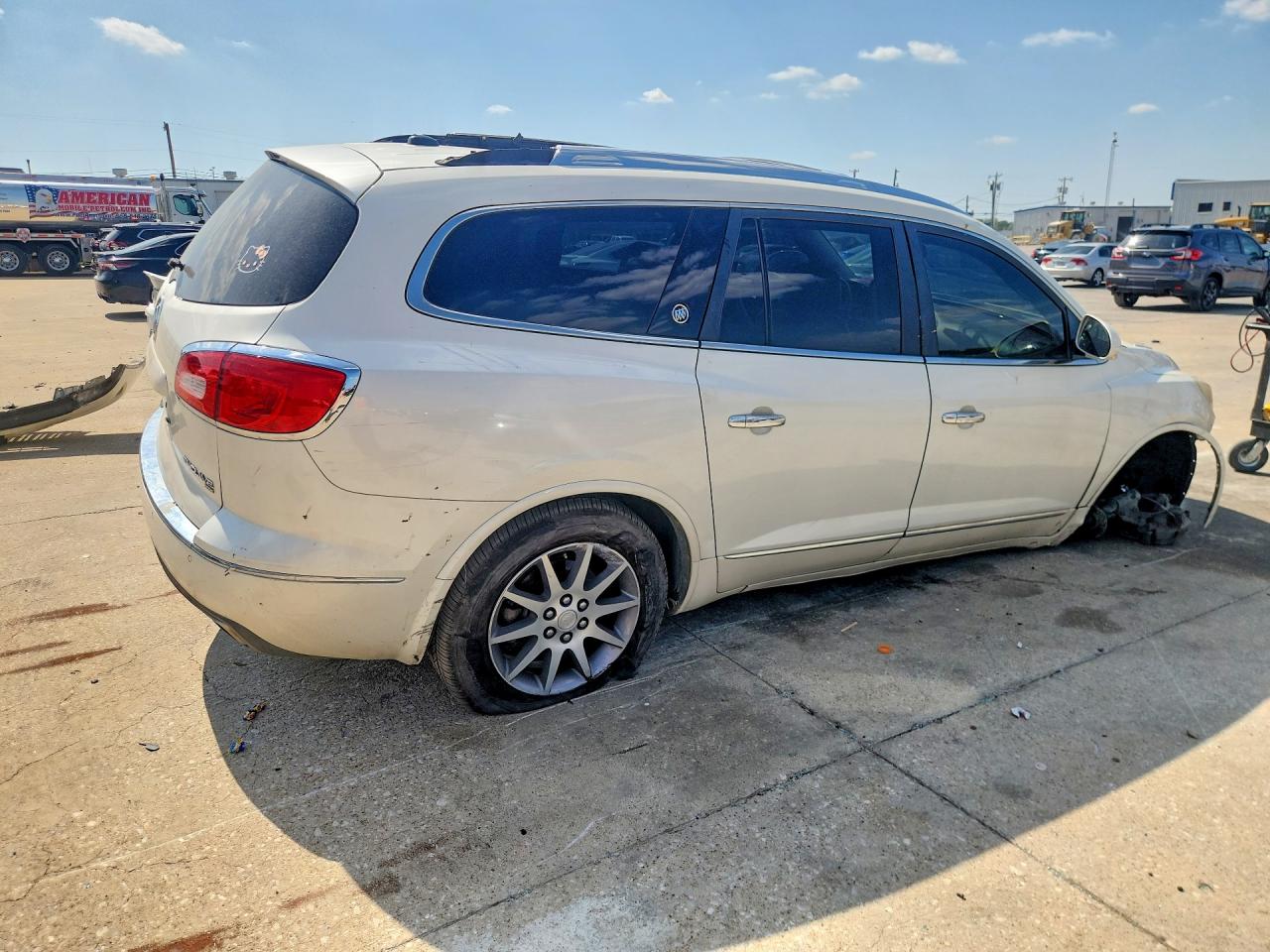 2013 Buick Enclave White vin: 5GAKVCKDXDJ257793