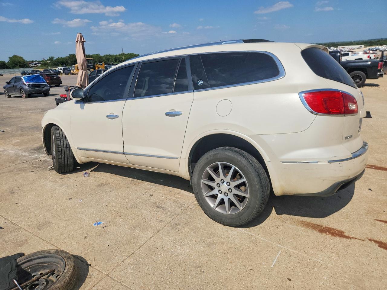 2013 Buick Enclave White vin: 5GAKVCKDXDJ257793