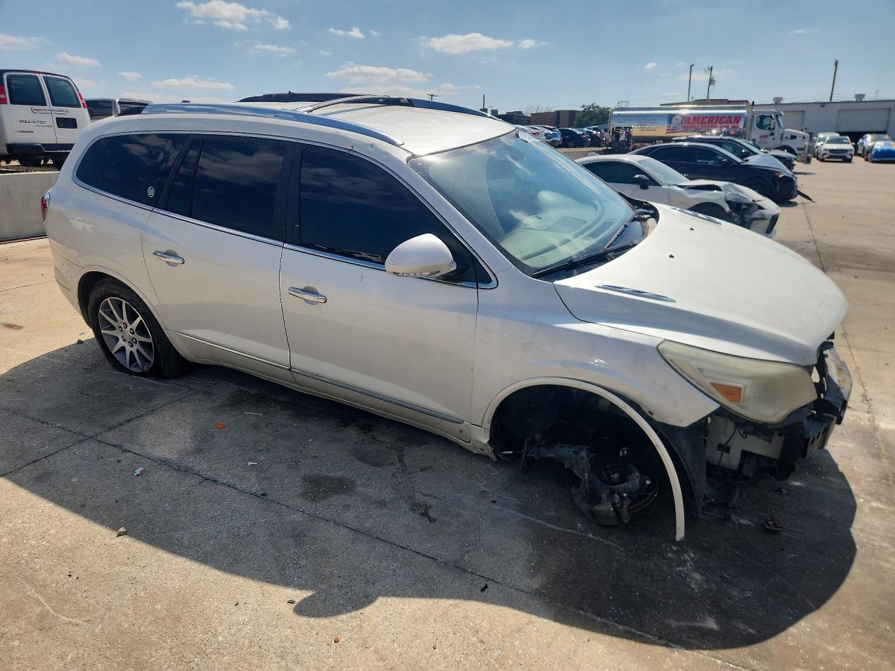 2013 Buick Enclave White vin: 5GAKVCKDXDJ257793